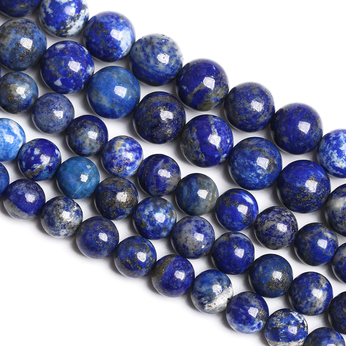 8MM 45PCS Natural Stone Blue Lapis Lazuli A Grade Gemstone Beads for Jewelry Making DIY Bracelet Crystal 1 Strand