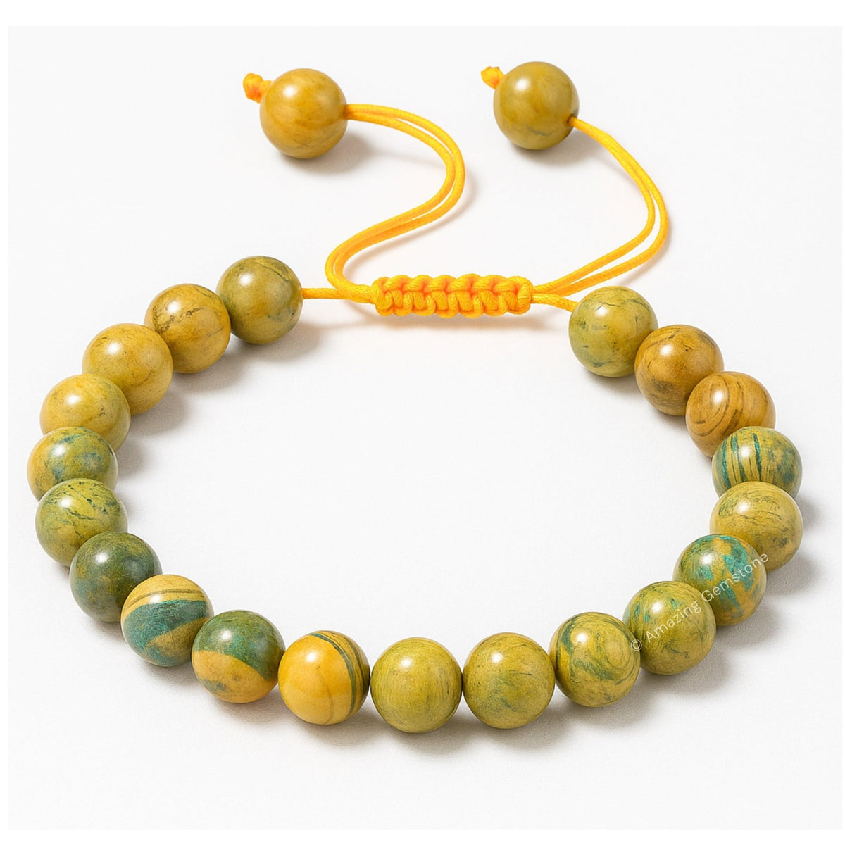 Amazing Gemstone Muscovite Bracelet for Women Men's Gifts - Protection Healing Crystal Bracelet - 8mm Gemstones Beaded Adjustable Bracelet Pulseras Para Hombres Mujer Stocking Stuffers