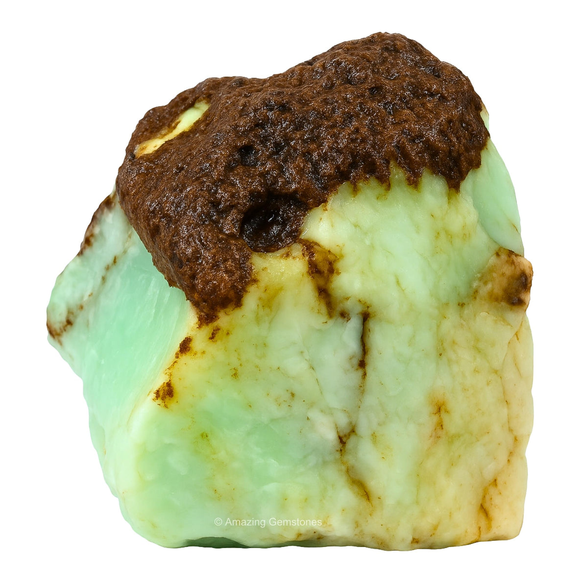 Amazing Gemstone Chrysoprase Raw Crystals and Healing Stones, Natural Rocks for Tumbling - DIY Raw Stones and Crystals, 2 Pieces
