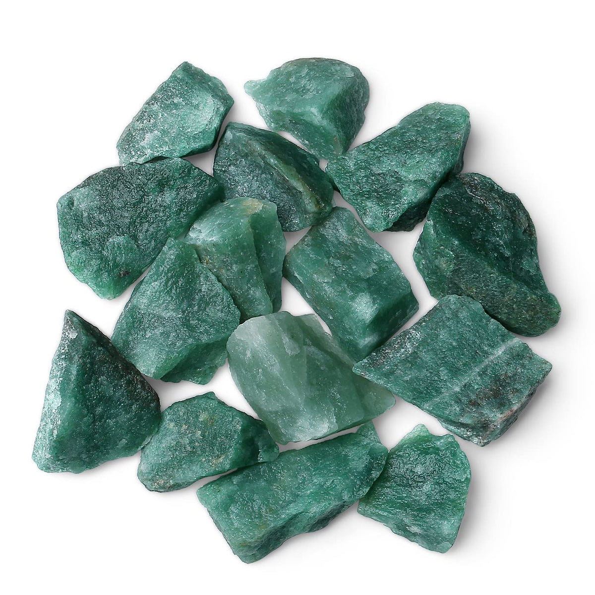 MAIBAOTA Natural Green Aventurine Crystals Bulk Raw Healing Crystal Stones 1" Raw Rough Gemstones Rocks for Tumbling Polishing Cutting Reiki Witch Quartz Crystals