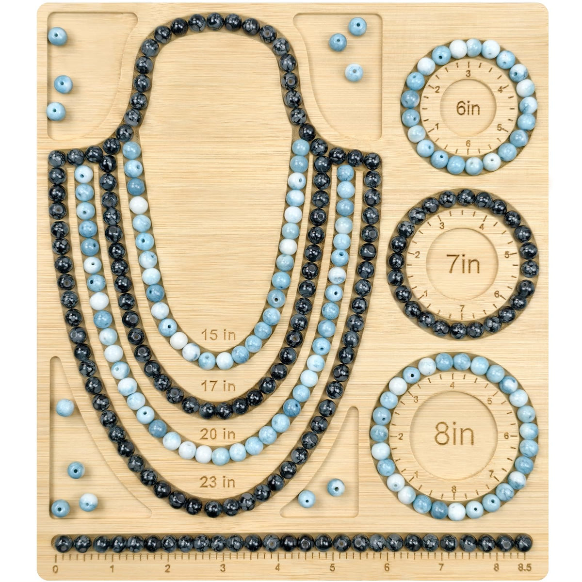 Petoysoso Bead Boards for Jewelry Making, Bamboo Beading Board for Necklace & Bracelet, Jewelry Making Supplies,Beading Supplies