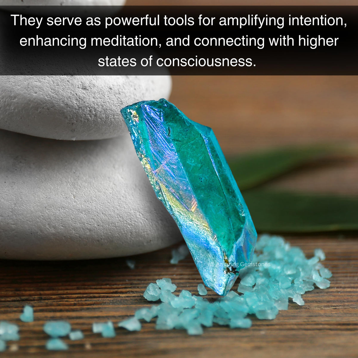 Amazing Gemstone Aqua Aura Quartz Raw Crystals Point and Healing Stones, Natural Rocks for Meditation and DIY Raw Stones and Crystals (1 lb)