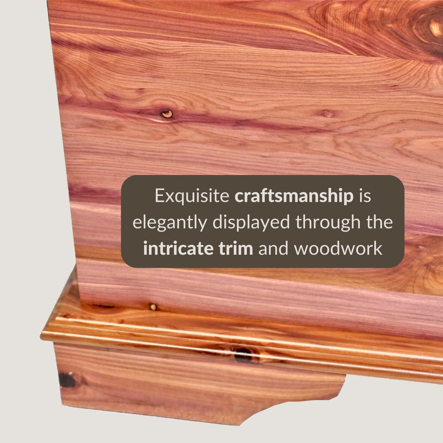 DutchCrafters Rustic Solid Wood Natural Wooden Cedar Chest, Aromatic Cedar Scent - Linen Blanket Storage Chest, Clothes Storage Trunk, End of Bed Storage Bench - Amish Made in USA (42" Width)