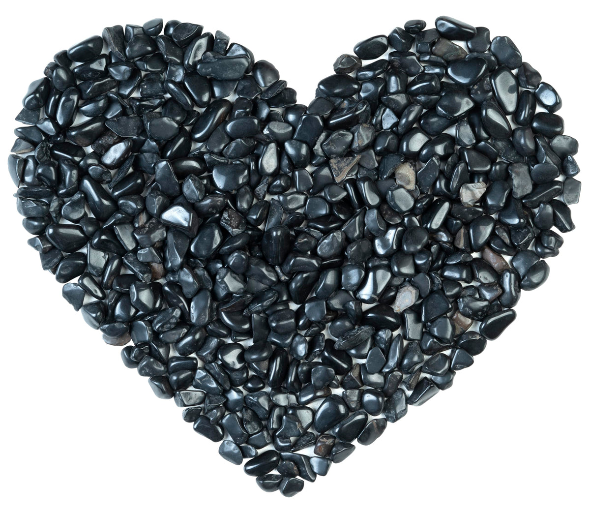 Crocon Polished Black Tourmaline Chips Bulk Natural Stone Raw Gemstone Tumbling Cabbing Polishing Gem Mining Chakra Balancing Reiki and Crystal Healing Good Luck Home Office Décor (1/2 LB)