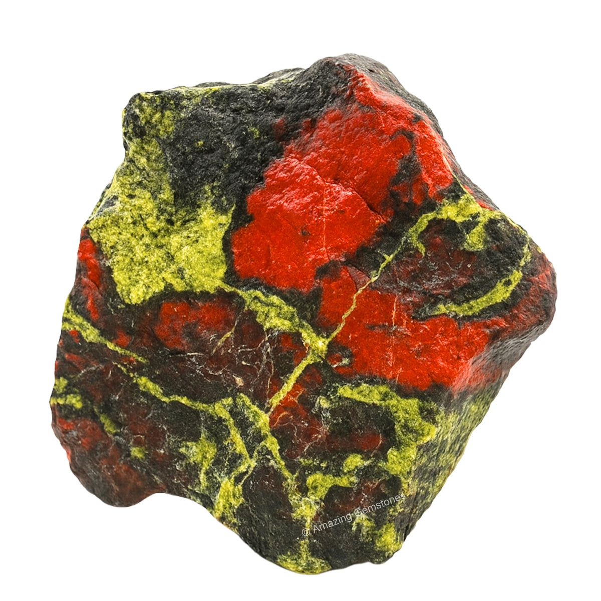 Amazing Gemstone Dragon Bloodstone Raw Crystals and Healing Stones, Natural Rocks For Tumbling - DIY Raw Stones And Crystals (1 Piece)