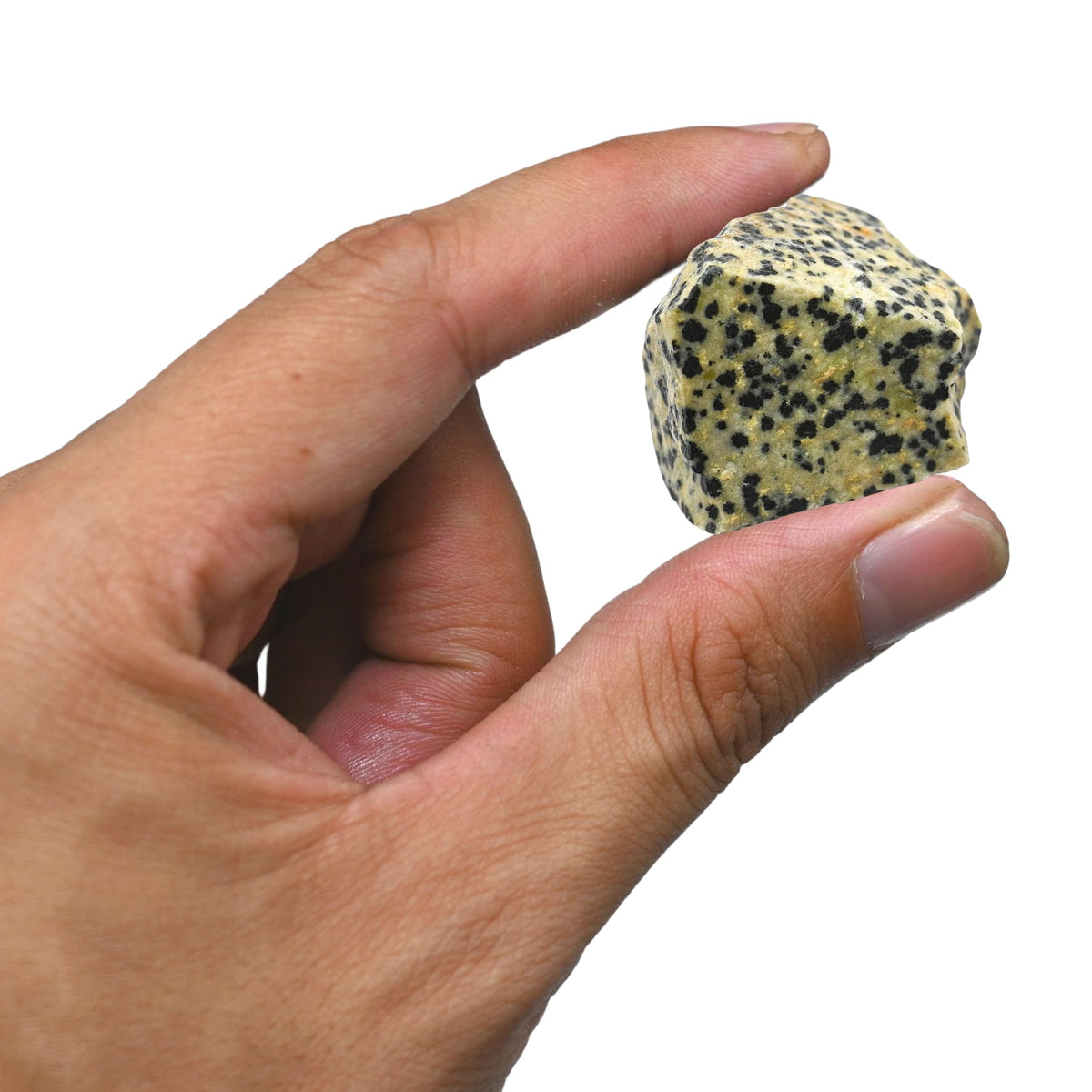 Amazing Gemstone Dalmatian Jasper Raw Crystals and Healing Stones, Natural Rocks for Tumbling - DIY Raw Stones and Crystals, 2 Pieces