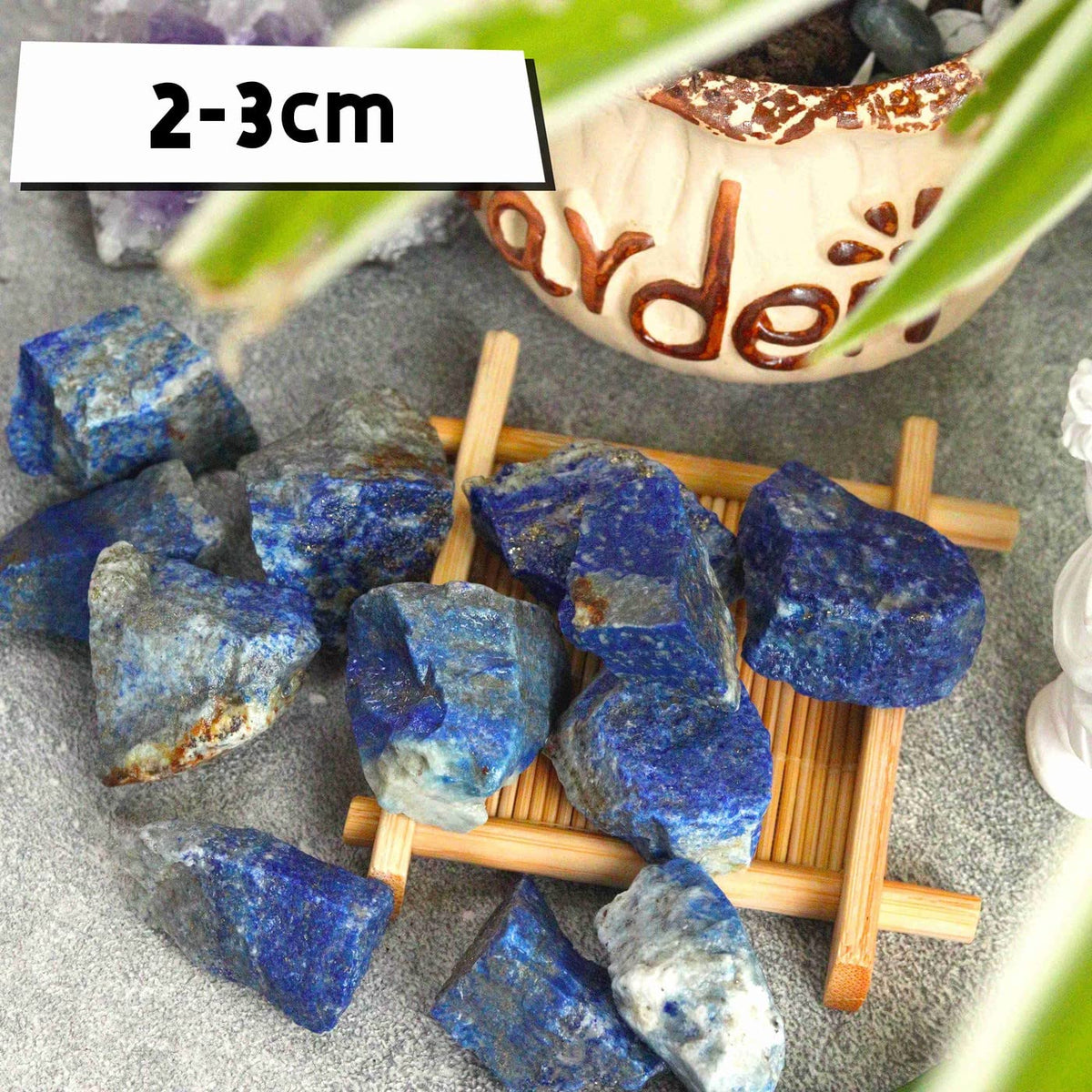 YATOJUZI Lapis Lazuli 1lb Bulk Natural Healing Crystals Raw Rough Rocks Stones Sets for Cabbing Tumbling Cutting Lapidary Polishing Reiki Crytsal Healing Wire Wrapping Decoration Gemstone