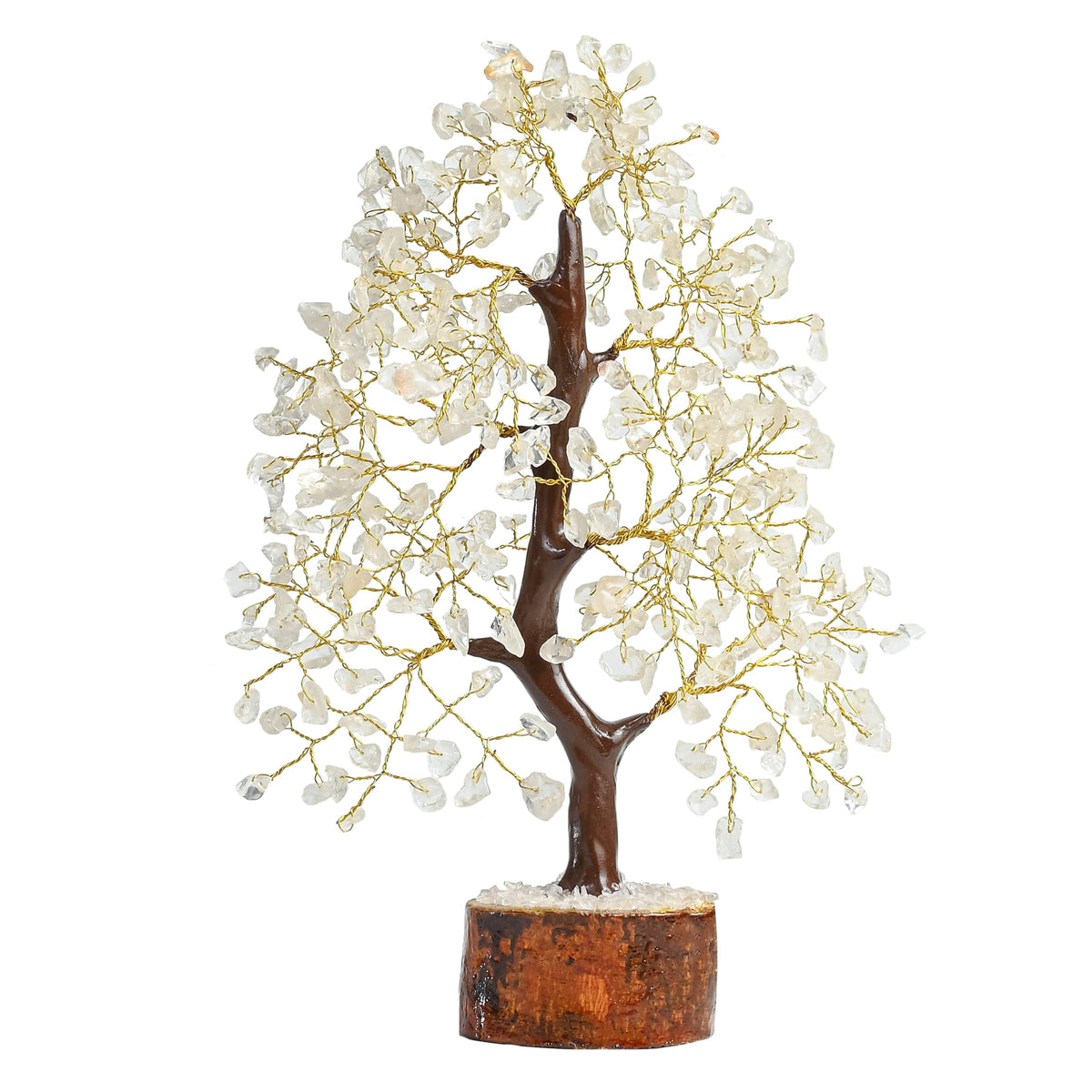 Crocon® Clear Quartz Crystal Tree of Life, Birthday Gifts for Women & Men, House Decor for Shelf Healing Crystals, Spiritual Gift Room Decor, House Warming Gifts New Home, Birthday Gift for Mom