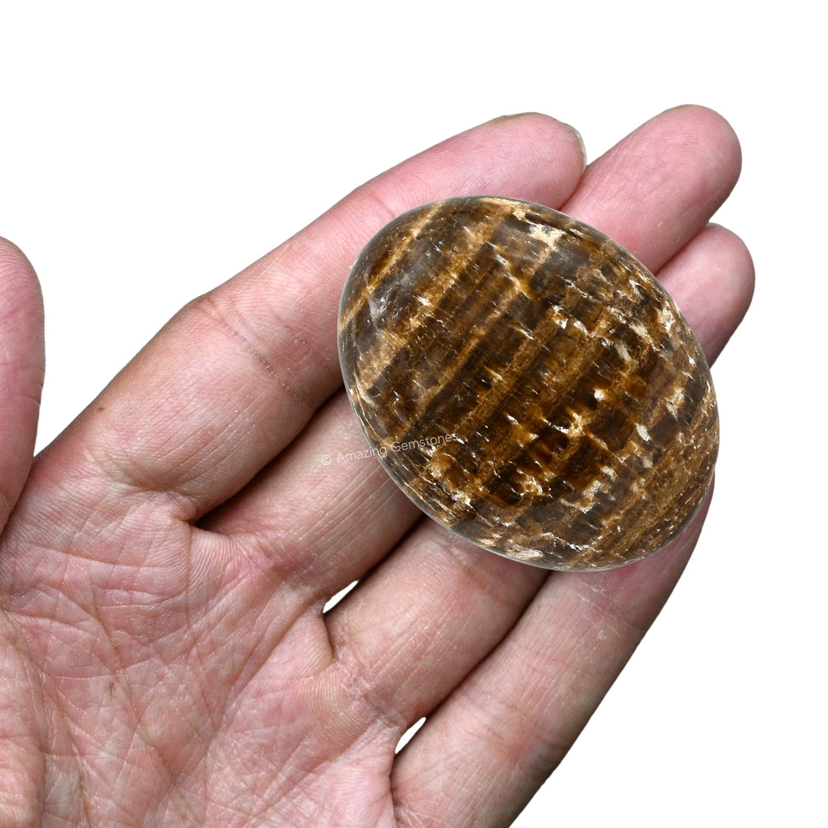 Amazing Gemstone Aragonite Crystals and Healing Stones - Large Palm Stone Crystals Piedra - Crystal for Good Luck, Balanced Positive Energy, Meditation - Unique Stocking Stuffers Gifts for Women, Men
