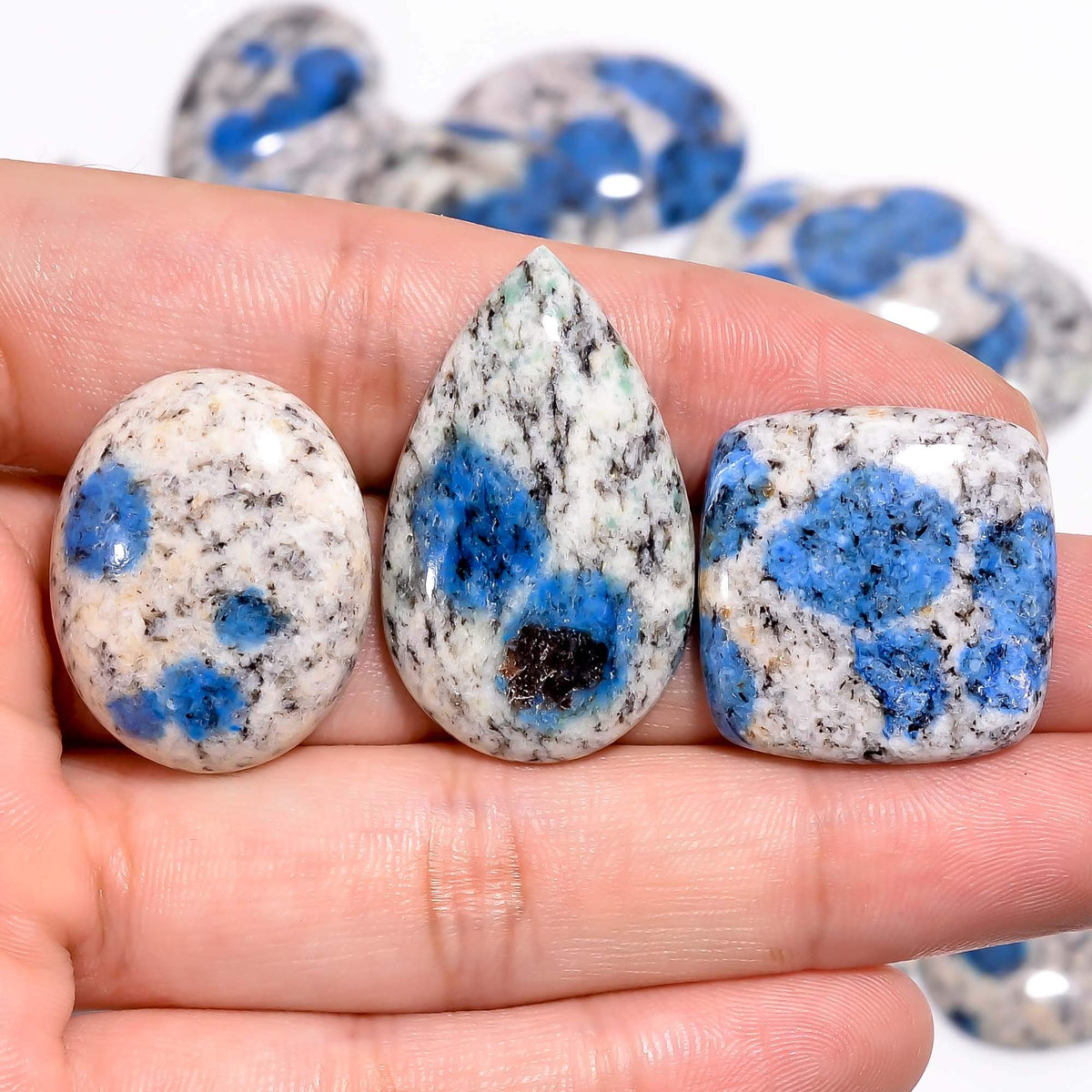 GEMKORA™ 100 carats K2 Jasper Gemstone Slices Wholesale Cabochons Lot, Jewelry Making Loose Gemstone, Polished Home Decor Specimen, DIY, Wire Wrapping, Reiki, Healing Crystals, Bulk Gemstone Deal