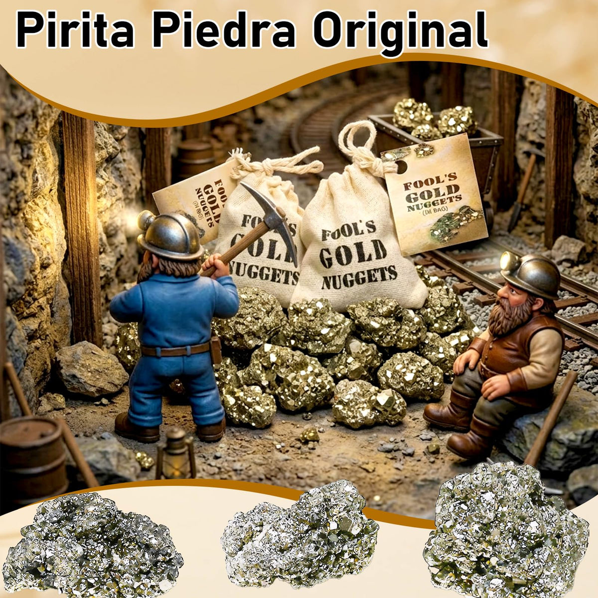 Wowagoga 2 Pack 4.5 Oz Natural Pyrite Stone Raw Pyrite Crystal for Cabbing Tumbling Reiki Healing