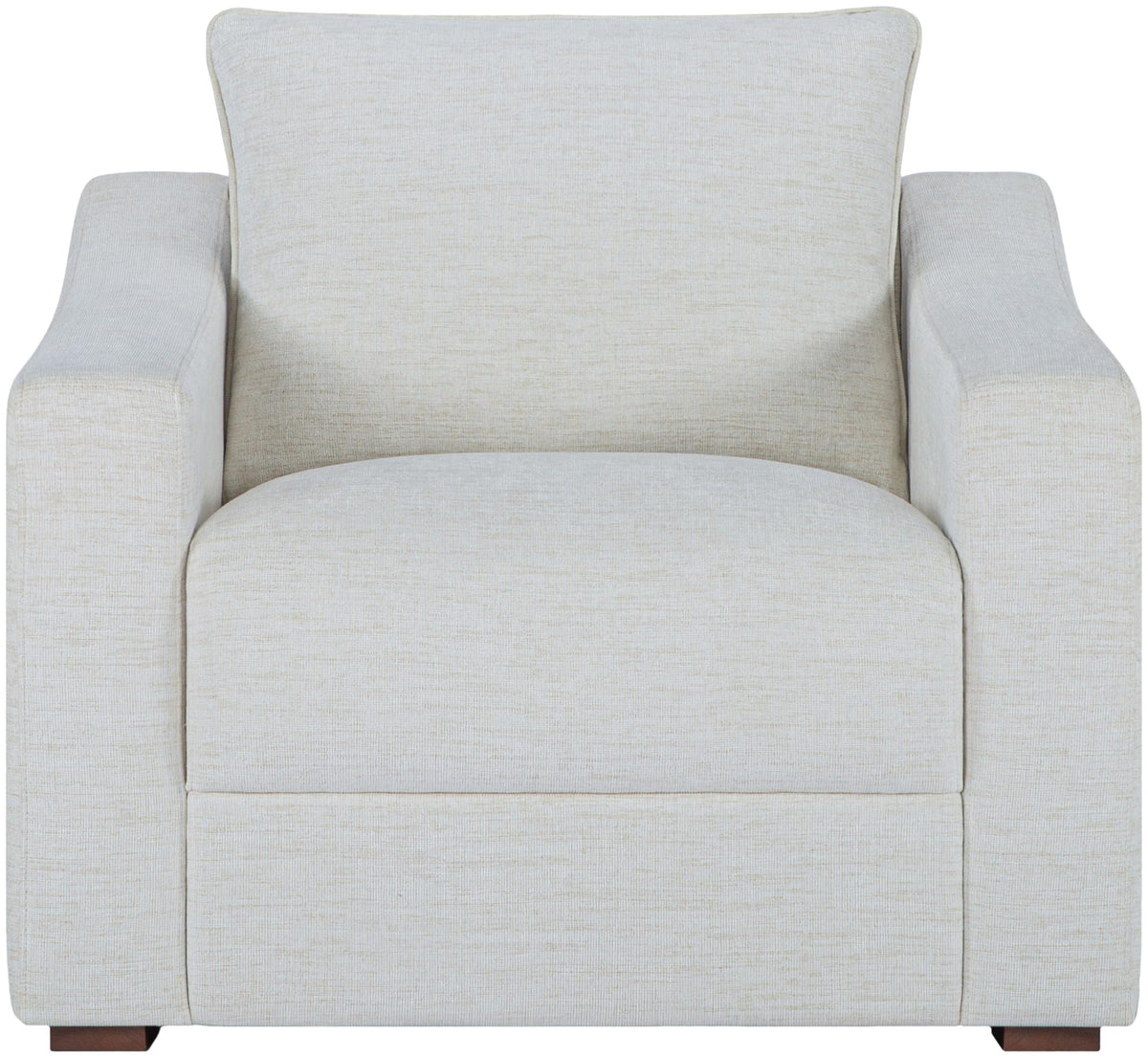 Livabliss Sutterlin Modern Accent Chair, 32" H x 35" W x 34" D, Cream