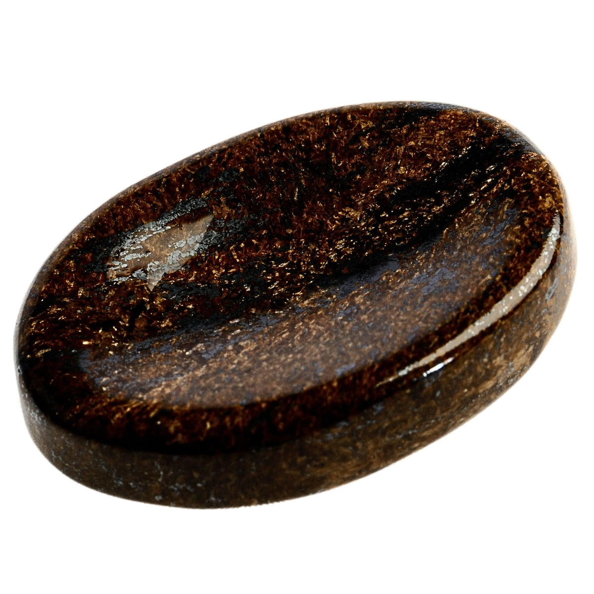 Anaya Agate Bronzite Worry Stones Certified Crystal Thumb Worry Stone for Anguish, Relaxing and Soothing Balance Stones for Meditation, Stress Relief Crystals and Healing Stones for Men Women