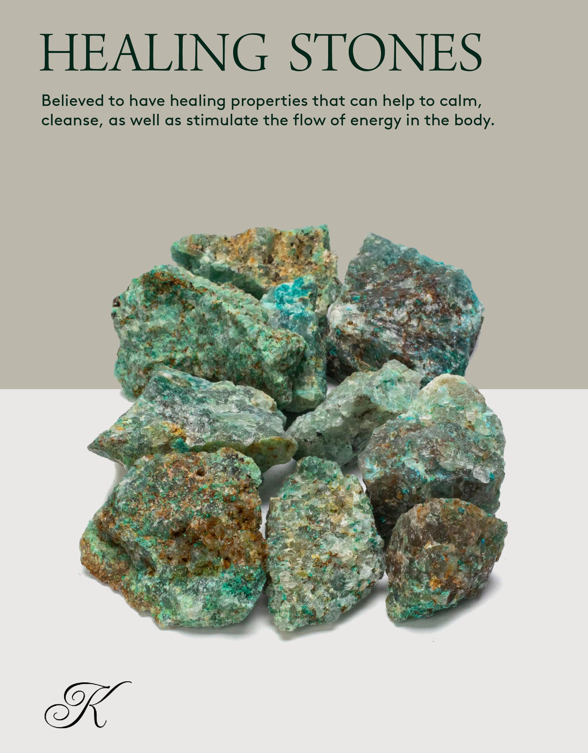 KALIFANO Rough Chrysocolla 10 Stone Bulk Bundle with Healing & Calming Effects - AAA High Energy Raw Crisocola - Reiki Crystal Used for Rock Tumbling and Lapidary (Family Owned and Operated)