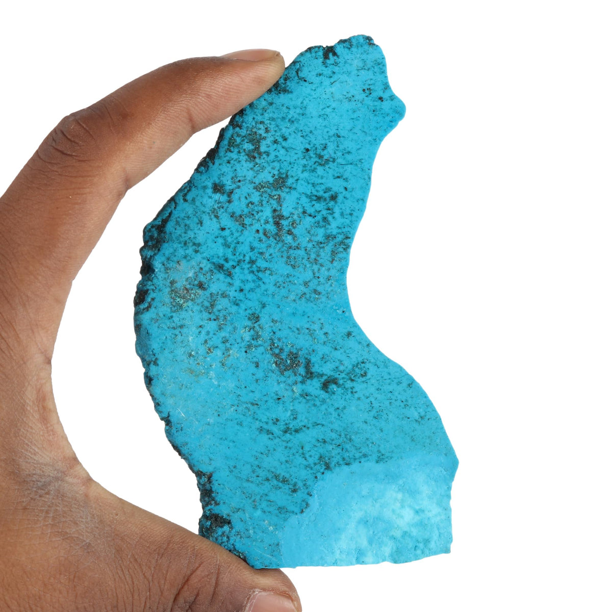 REAL-GEMS Gemstones For Jewelry Making 278.00 Carat Natural Blue Turquoise Slab Crystals and Stones Jewelry Making For Women And Men