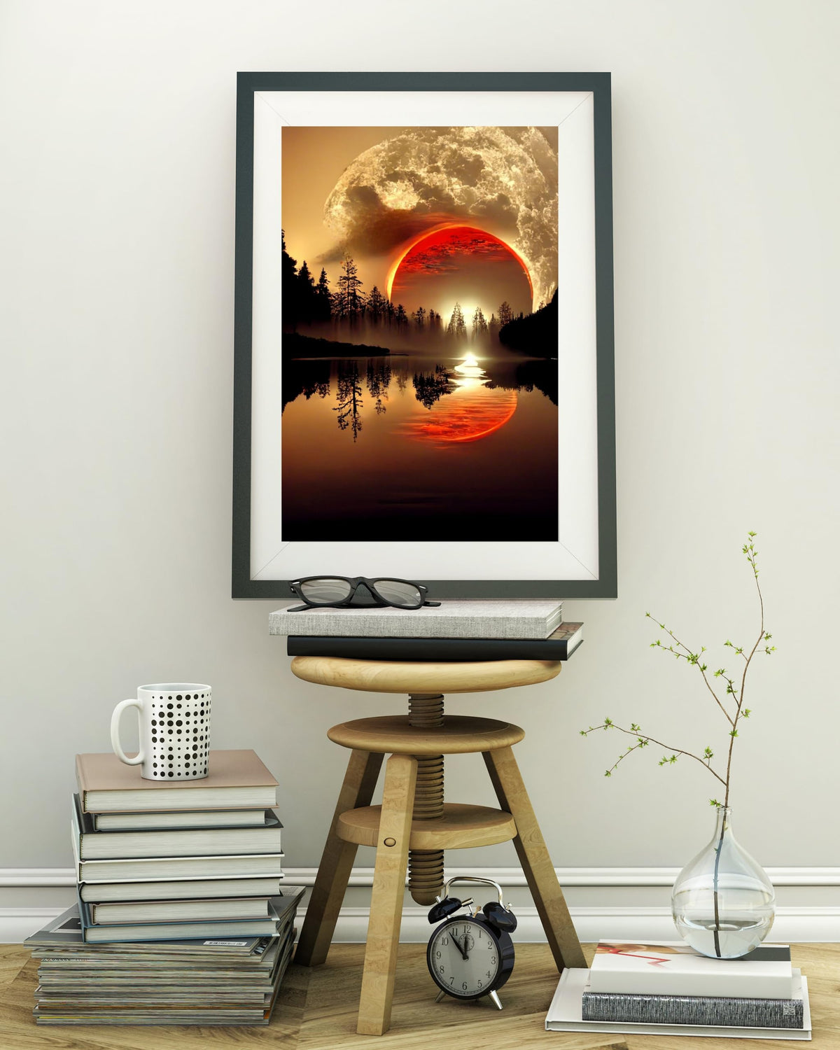 12 Pack Diamond Art Kits for Adults, Sunset Landscape 5D Diamond Painting for Adult Beginners,DIY Full Drill Round Gem Painting Dot Art Sets,Home Wall Decor 9.8x13.8 Inch