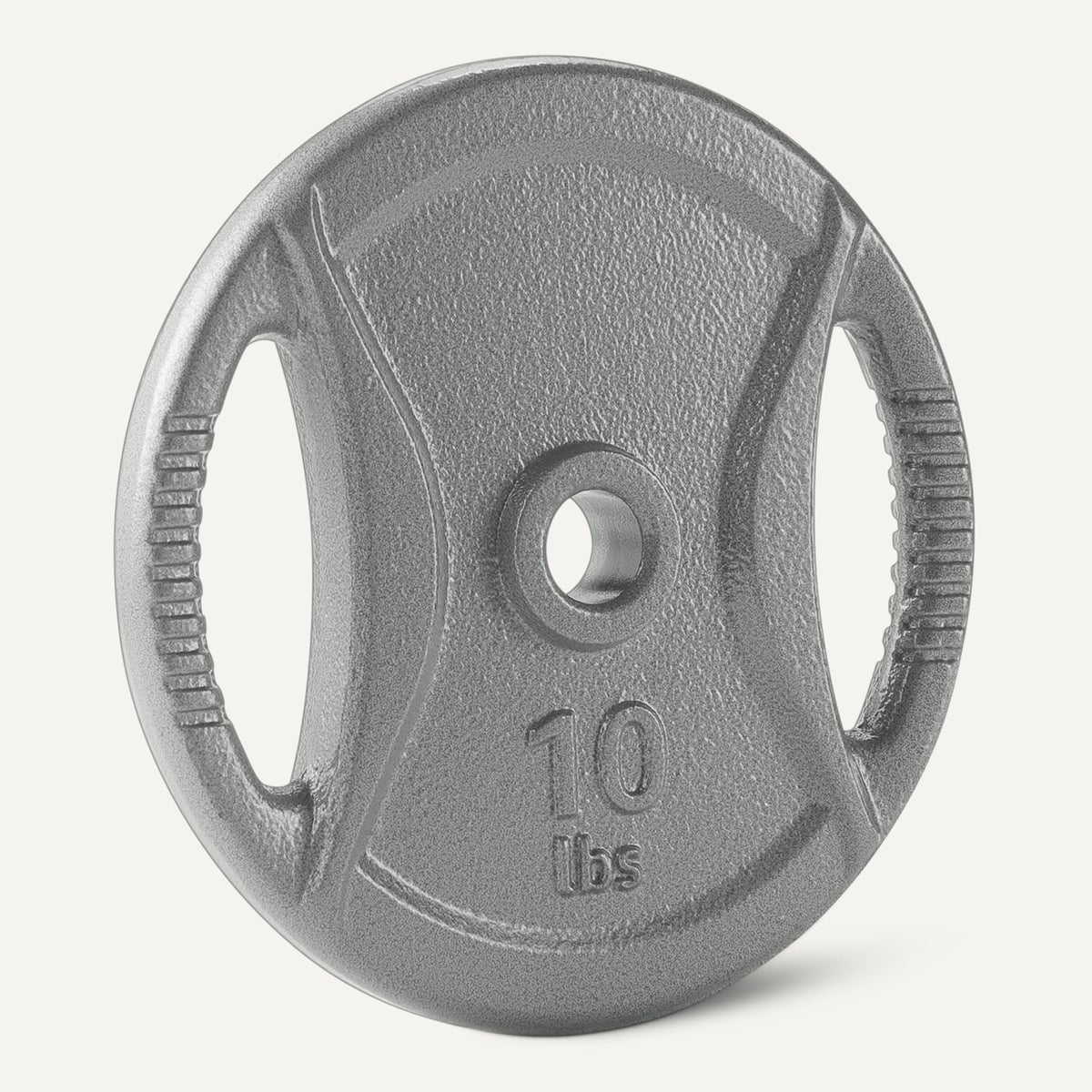 Amazon Basics 1-Inch Grip Weight Plates, 10 lb, Strength Training, Home Gym, 4 Pack