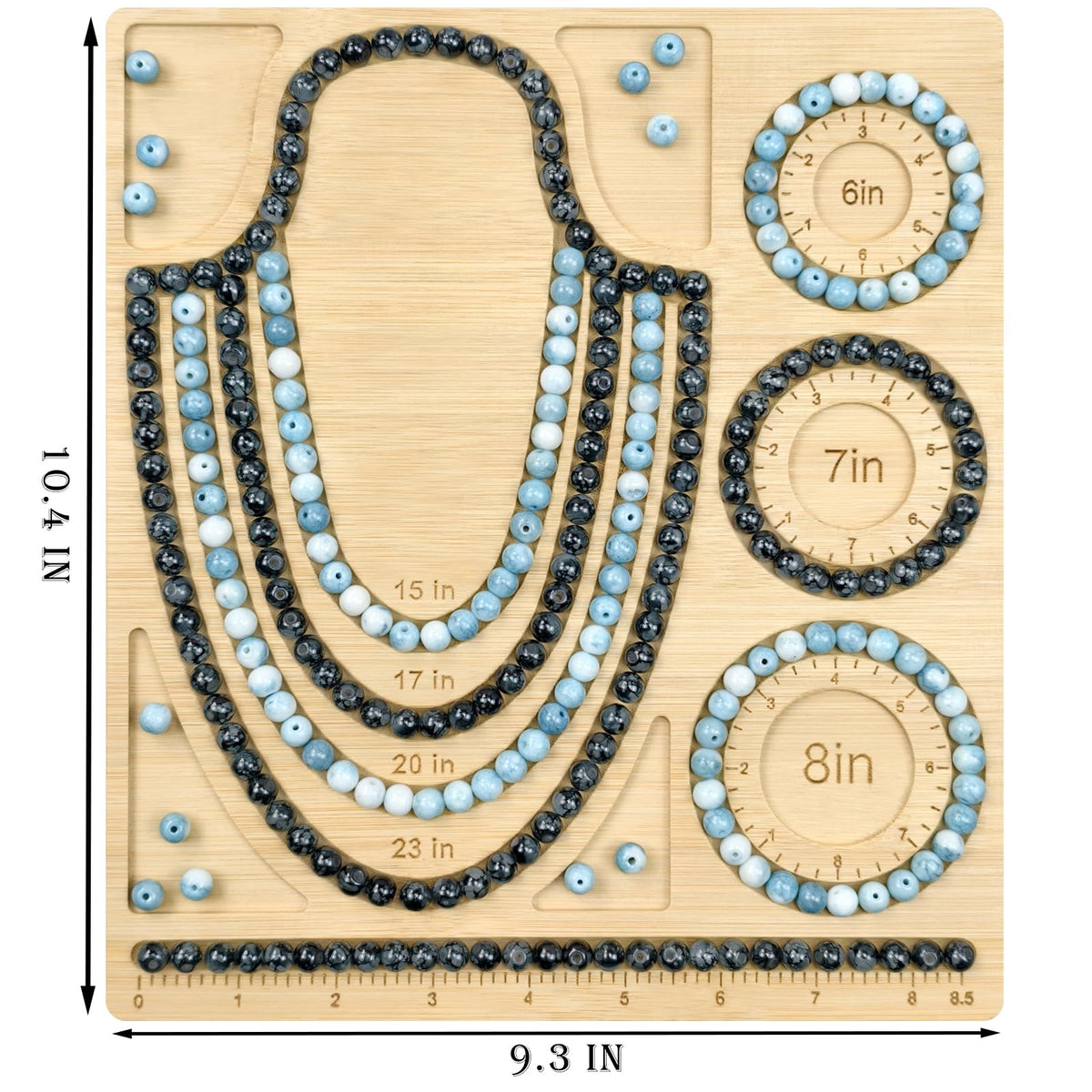 Petoysoso Bead Boards for Jewelry Making, Bamboo Beading Board for Necklace & Bracelet, Jewelry Making Supplies,Beading Supplies