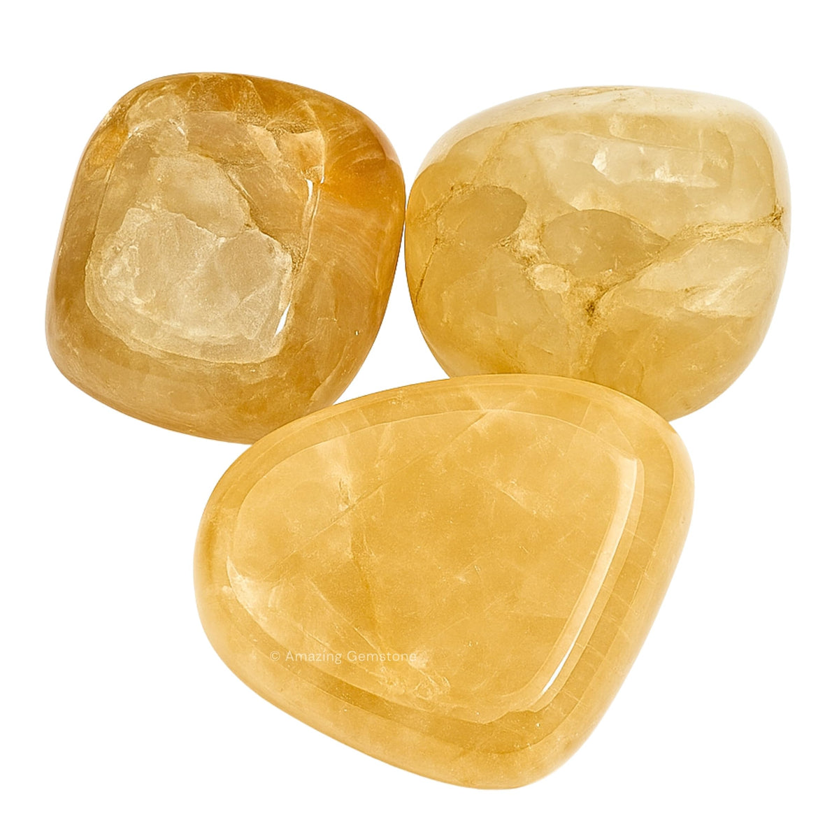 Amazing Gemstone Citrine Crystal Tumbled Stones Polished Rocks - Natural Gem Stones for Healing - DIY Crystals for Protection (1 Piece)