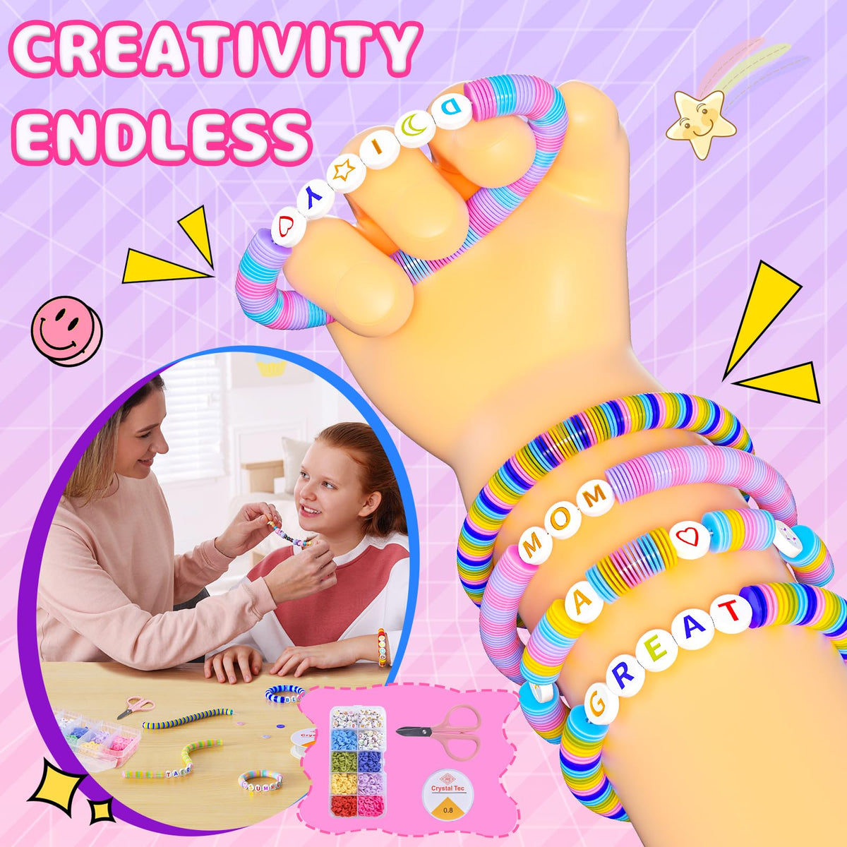 BOOH Gifts for Girls 4-12, Decorate Your Own Water Bottle Kits for Girls, Unicorn Diamond Painting Toys & Friendship Bracelet Kit, Fun Arts Crafts for Kids Ages 4-6-8-10, Birthday Gifts Toys for Kids