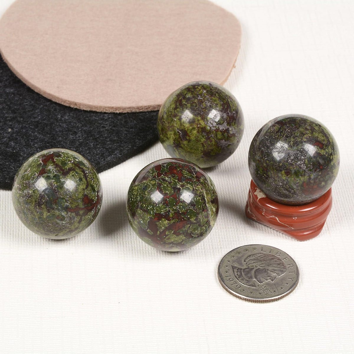 Justinstones Natural Polished Dragon Blood Jasper Sphere with Red Jasper Stand – Handcrafted Gemstone 30mm Ball for Energy Healing, Meditation, and Home Décor