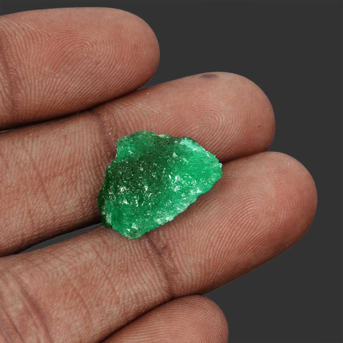 GEMHUB Natural Raw Emerald Green Gemstones for Jewelry Making 39.85 Carat Crystals and Healing Stones | Rough Emerald Gem Stones