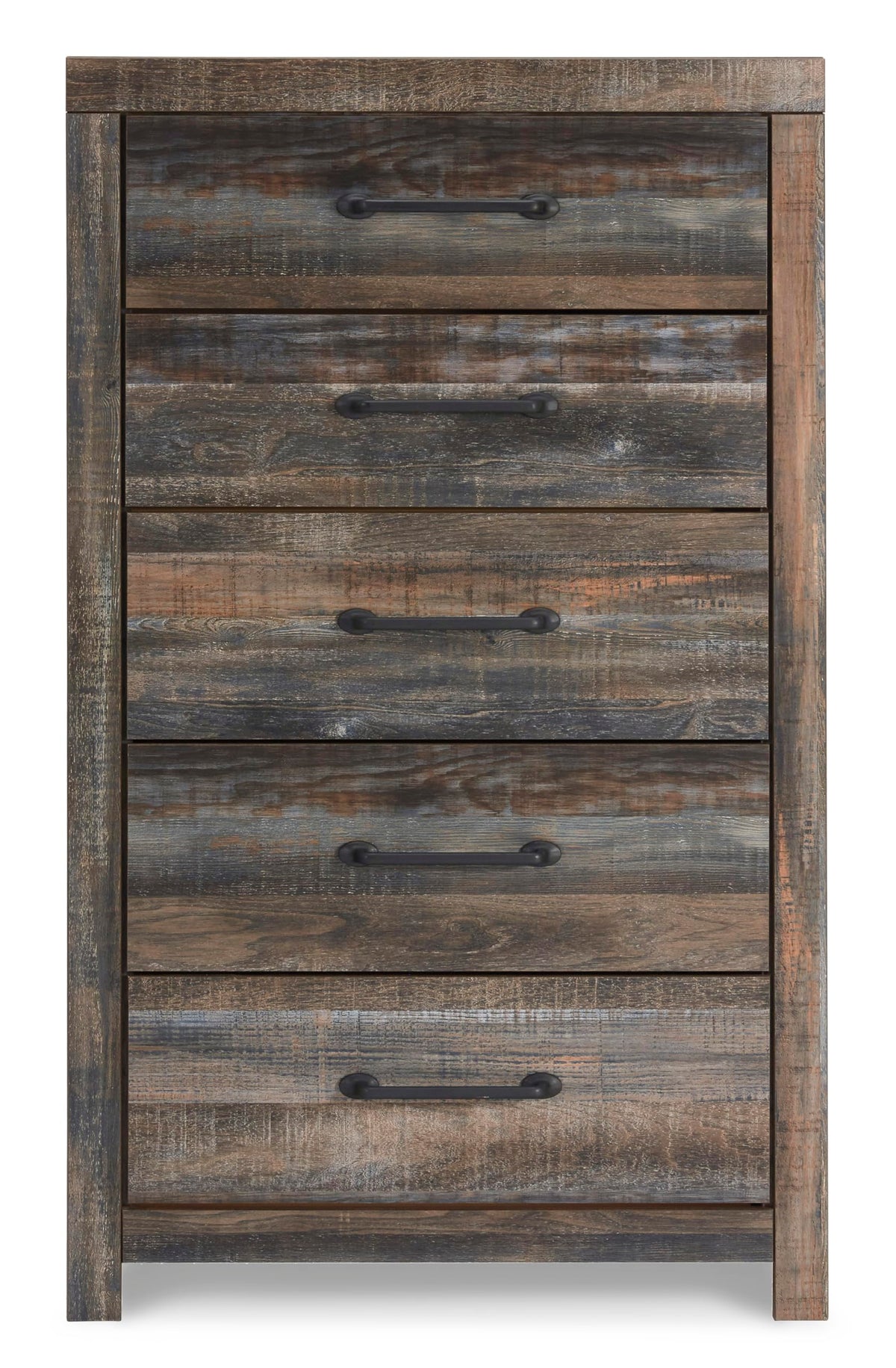 Signature Design by Ashley Drystan Casual 5 Drawer Chest, Dark Brown & Gray