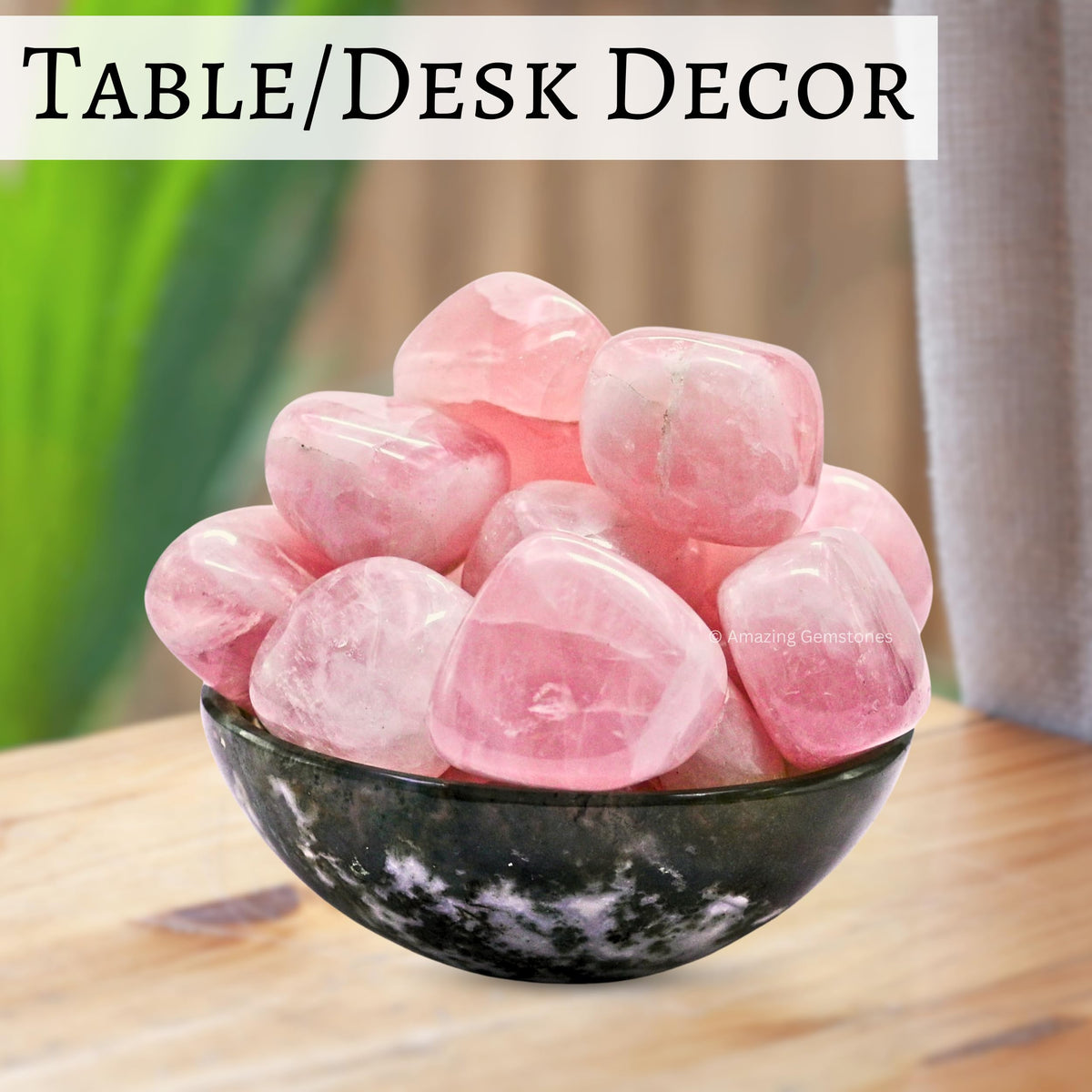 Amazing Gemstone Star Rose Quartz Crystals and Healing Stones Tumbled - 1 Oz Star Rose Quartz Stone, Natural Healing Stones for Energy Balance, Stress Relief - Polished Gems Rocks
