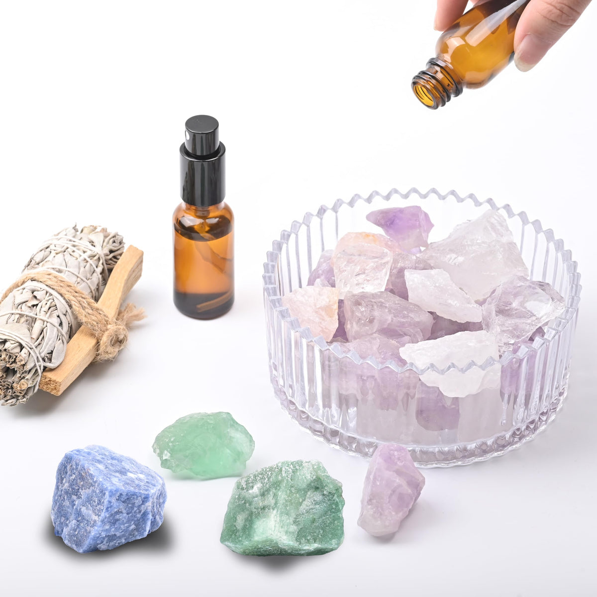 Green Aventurine Raw Stones 1PC, Gemstones Raw Stones and Healing Crystals, Hand Carved Natural Pocket Raw Crystals for Decoration Tumbling, Garden, Home Decor(1.18"-1.97")
