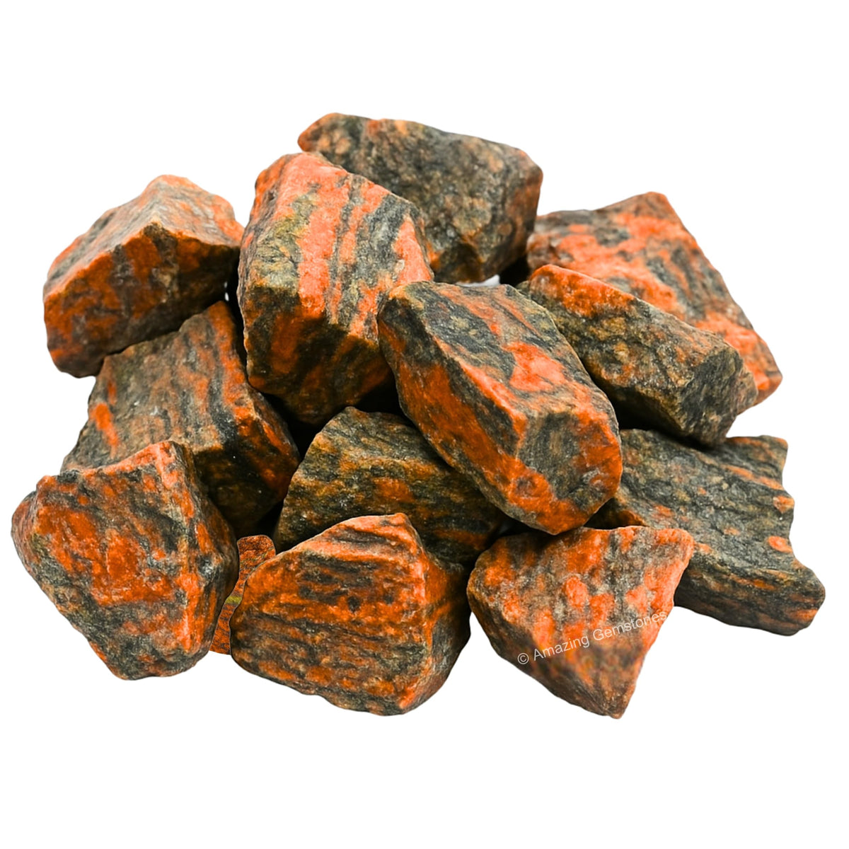Amazing Gemstone 2 Pieces Unakite Raw Crystals and Healing Stones, Natural Rocks for Tumbling and DIY Raw Stones and Crystals