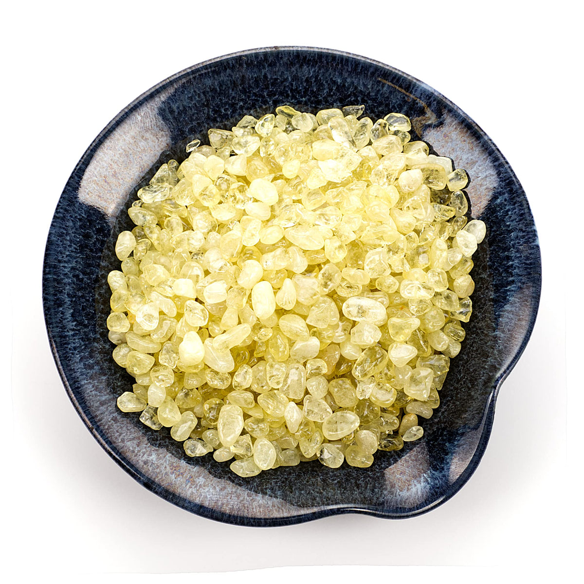 Cherry Tree Collection 1/2 Pound Polished Tumbled Gemstone Chips, Pebbles, Crystal Chips Bulk for Jewelry Making, Healing, Plants, Succulents, Aquariums, Decoration, Chakra (Lemon Jade)