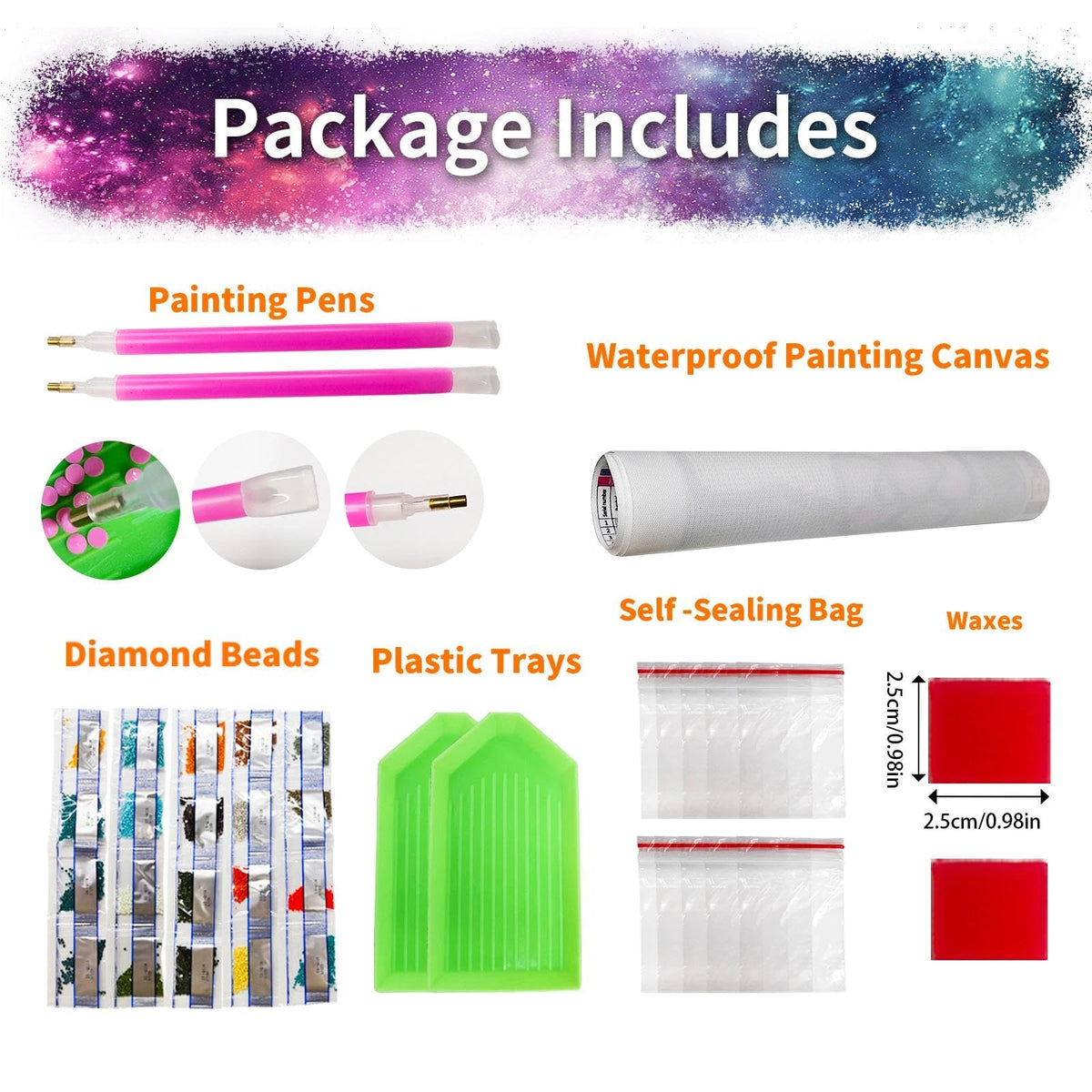 JYLMOOD 2 Packs Cartoon Diamond Painting Kits for Adults 5D Diamond Art Kits for Adults Beginner,DIY Full Drill Diamond Rhinestone with Tools Accessories for Home Wall Decor Christmas 12x16inch