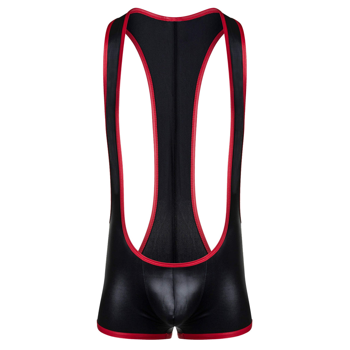Gruff Pup Impulse Singlet (Black/Red - Assless, Medium)