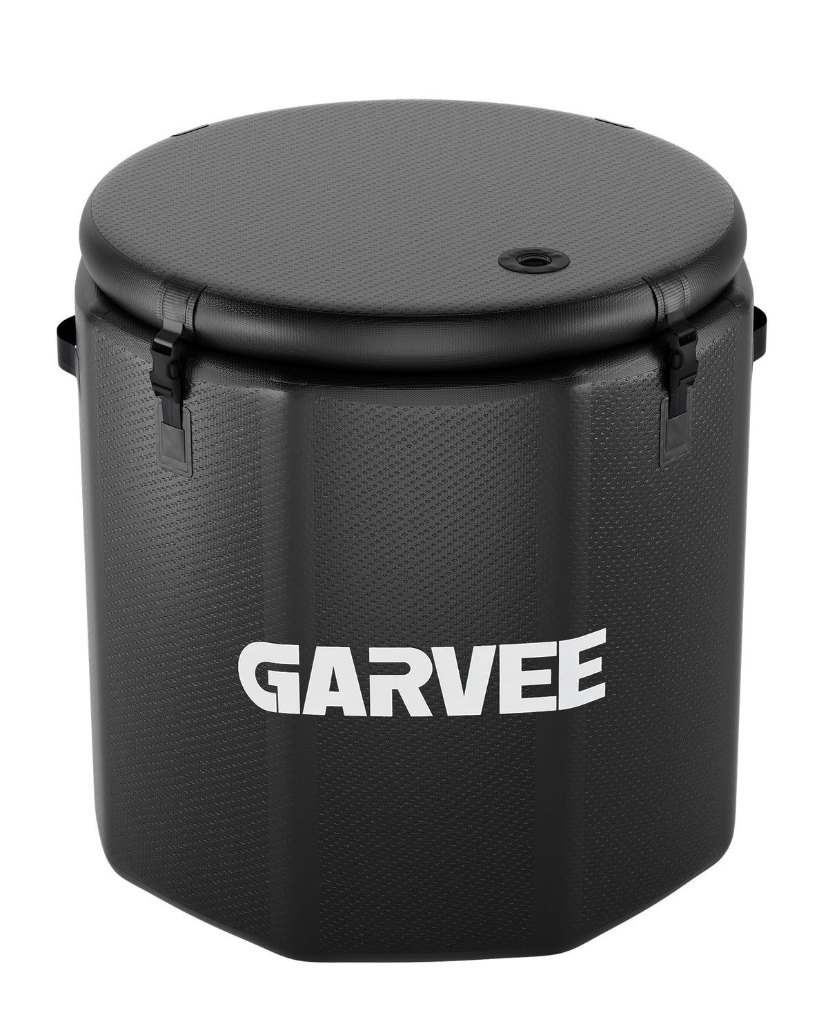 XXL Ice Bath Tub for Athletes, Compatible with Water Chillers, 186-Gallon Inflatable Cold Plunge Tub with Insulated Lid, Portable for Outdoor & Indoor Recovery (Black, 186Gallon)