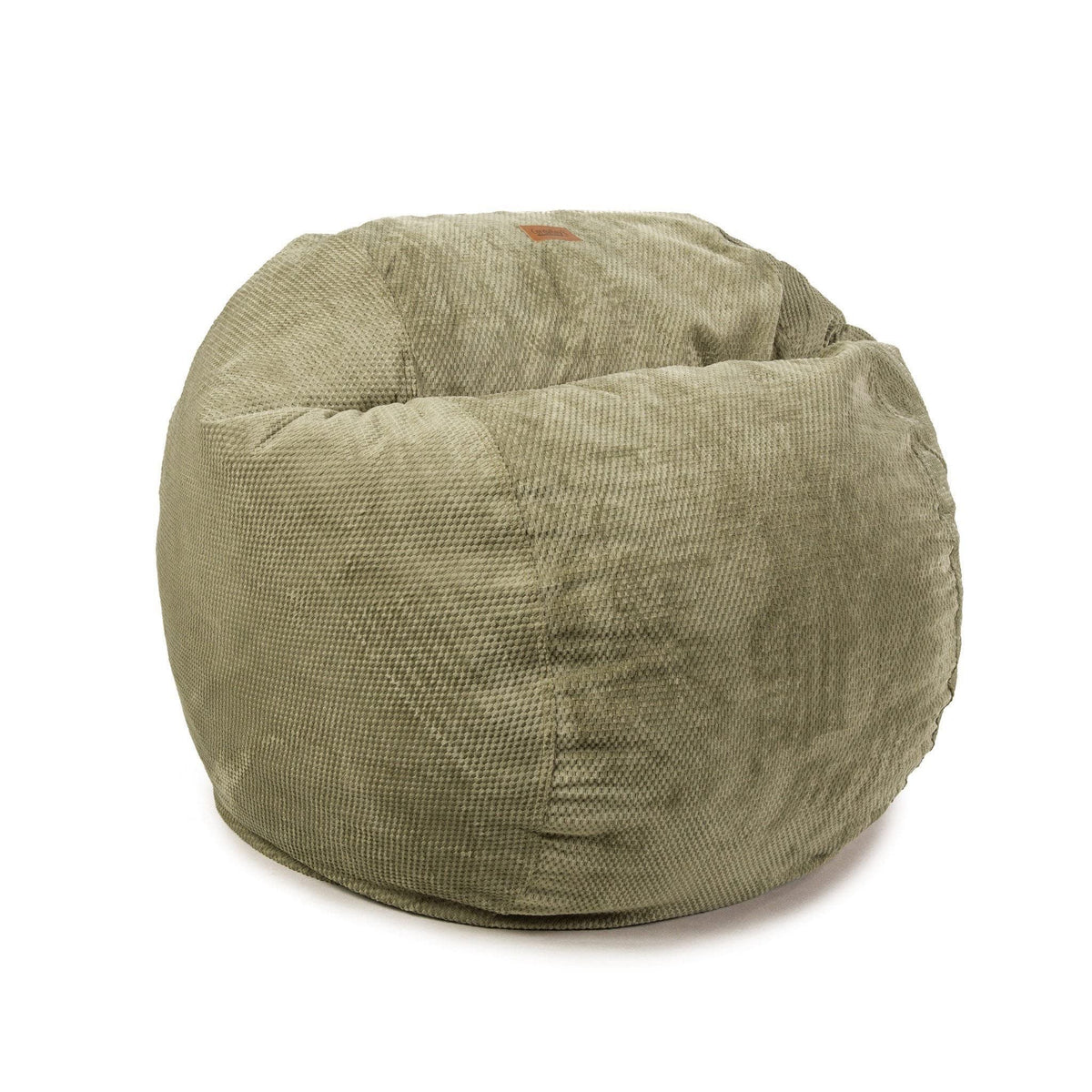 CordaRoy's Chenille Bean Bag Chair, Convertible Chair Folds from Bean Bag to Lounger, As Seen on Shark Tank, Moss - Queen Size