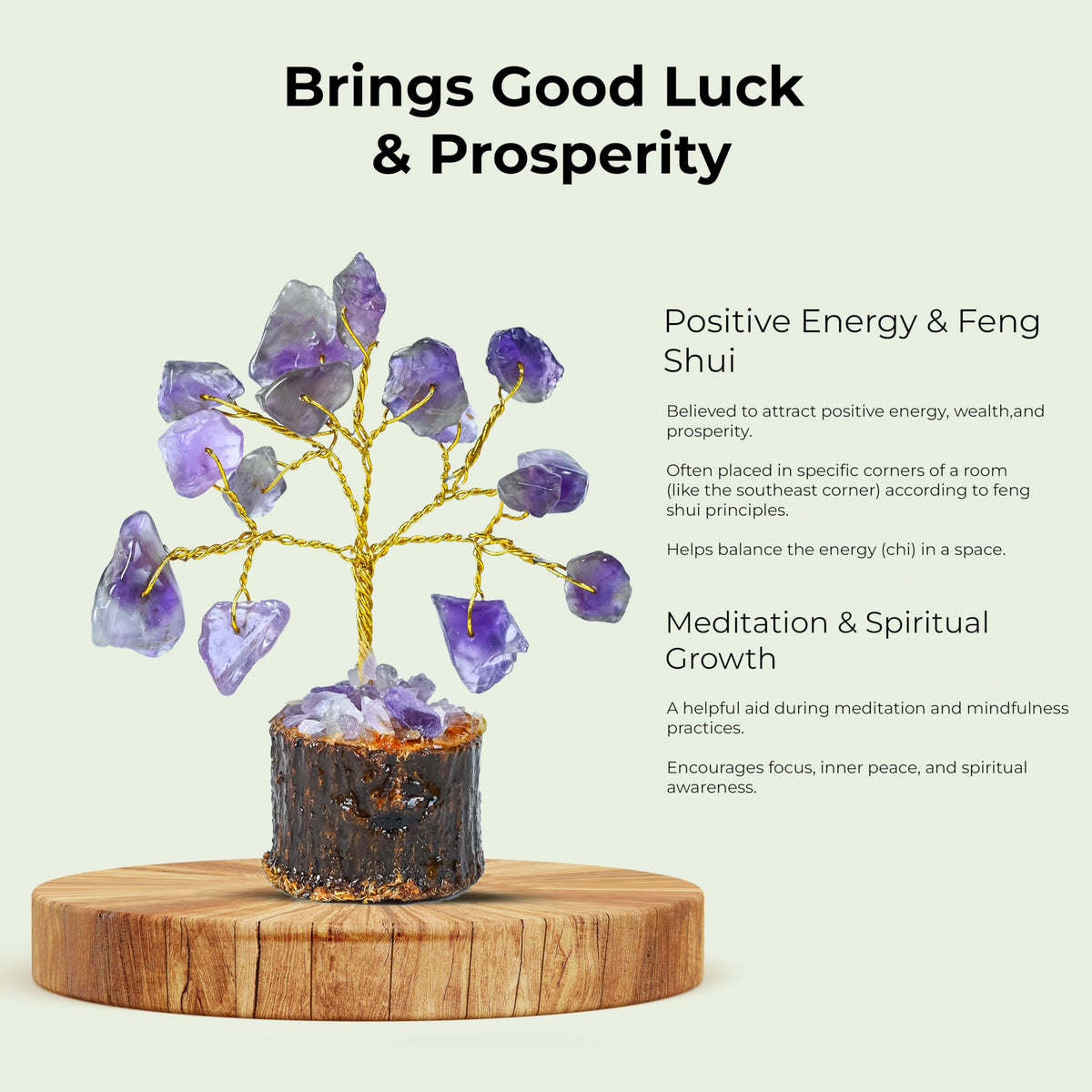 Crocon® Crystal Tree Set of 12 Mini Unique Birthday Gifts for Women, Sister, Mom, Home Office Decor, Shelf Desk Decoration for Positive Energy, Bring Good Luck, Money, Chakra Tree of Life Gift Sets