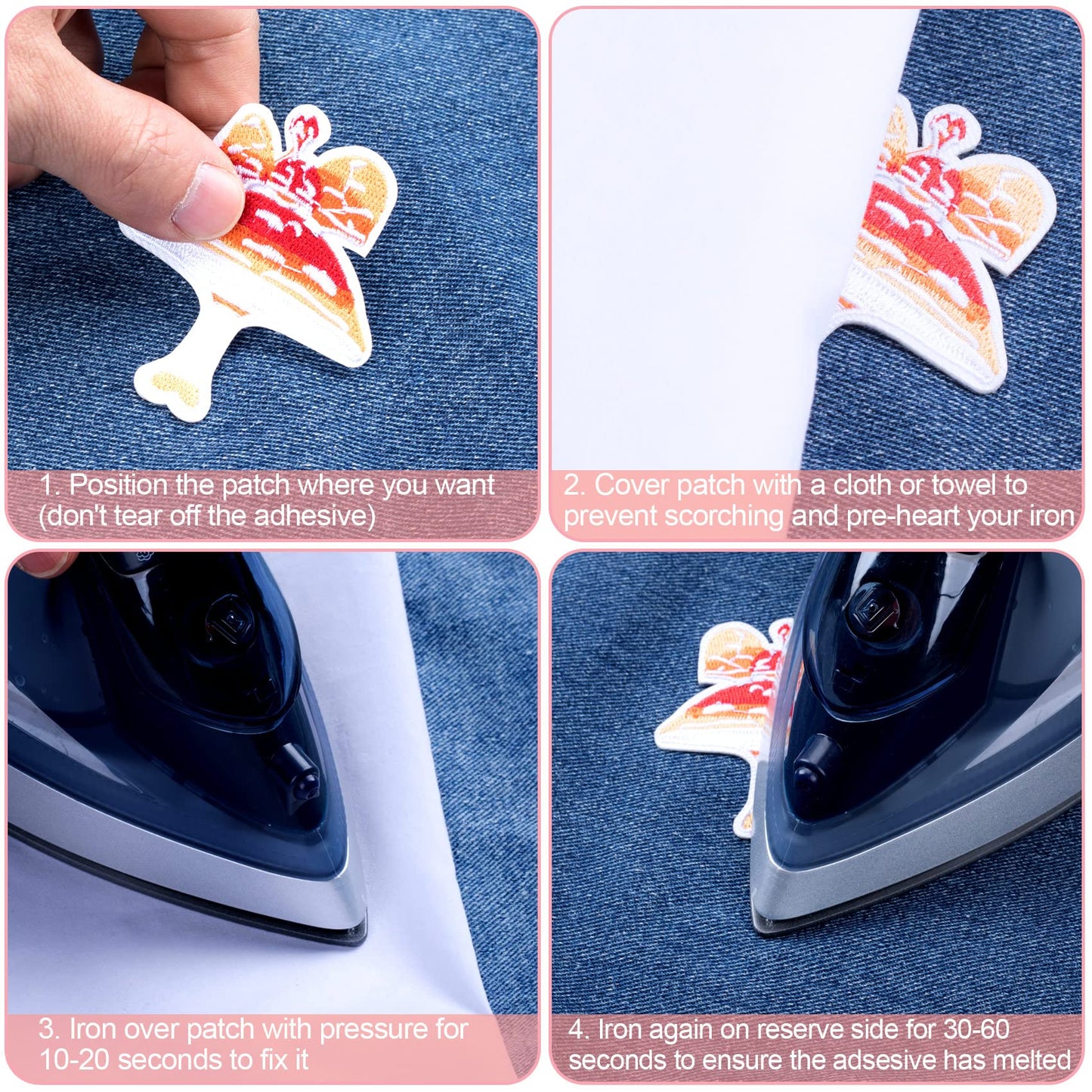 PAGOW 30Pcs Mushroom Patches Iron on for Clothing, Mini Mushroom Stickers Nature Patches Suitable for Clothes Dress Hat Pants Shoes Curtain, DIY Mushroom Embroidery Patch Sewing Craft Decoration