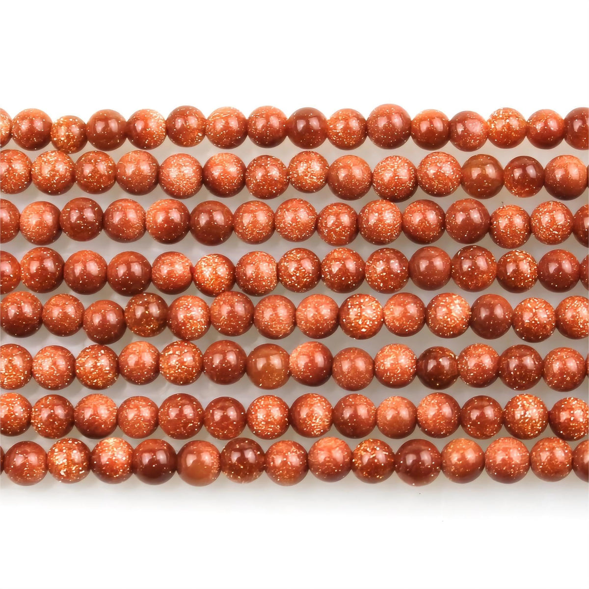 MJDCB 320pcs Small Stone Beads 2mm Golden Sandstone Round Smooth Loose Gemstone Bead for Jewelry Making Bracelets Earrings Necklaces Accessories