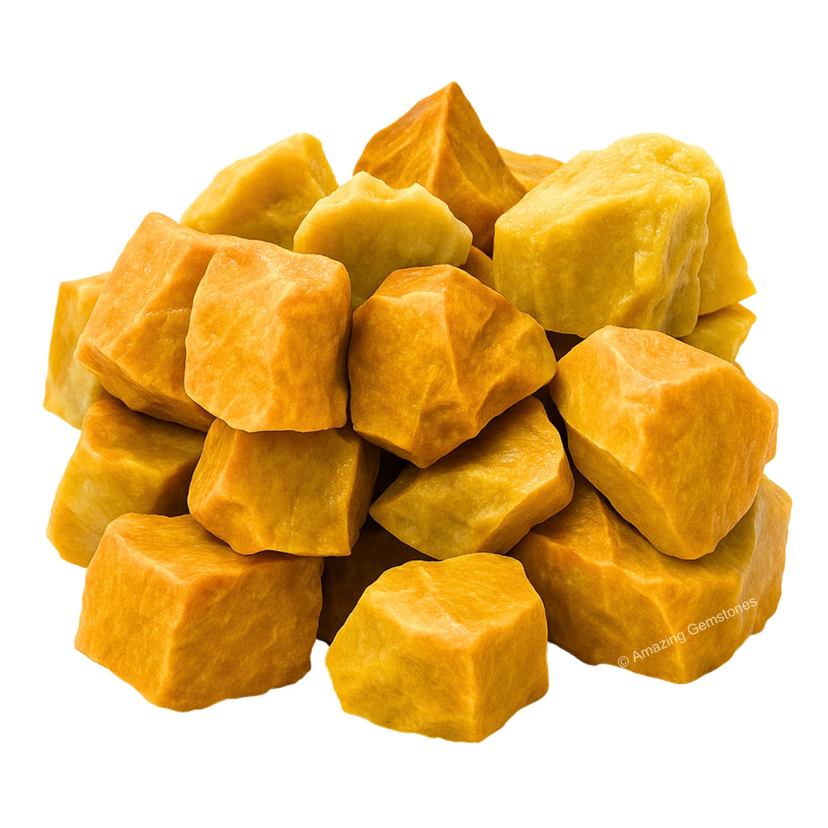 Amazing Gemstone 2 Pieces Yellow Jasper Raw Crystals and Healing Stones, Natural Rocks for Tumbling and DIY Raw Stones and Crystals
