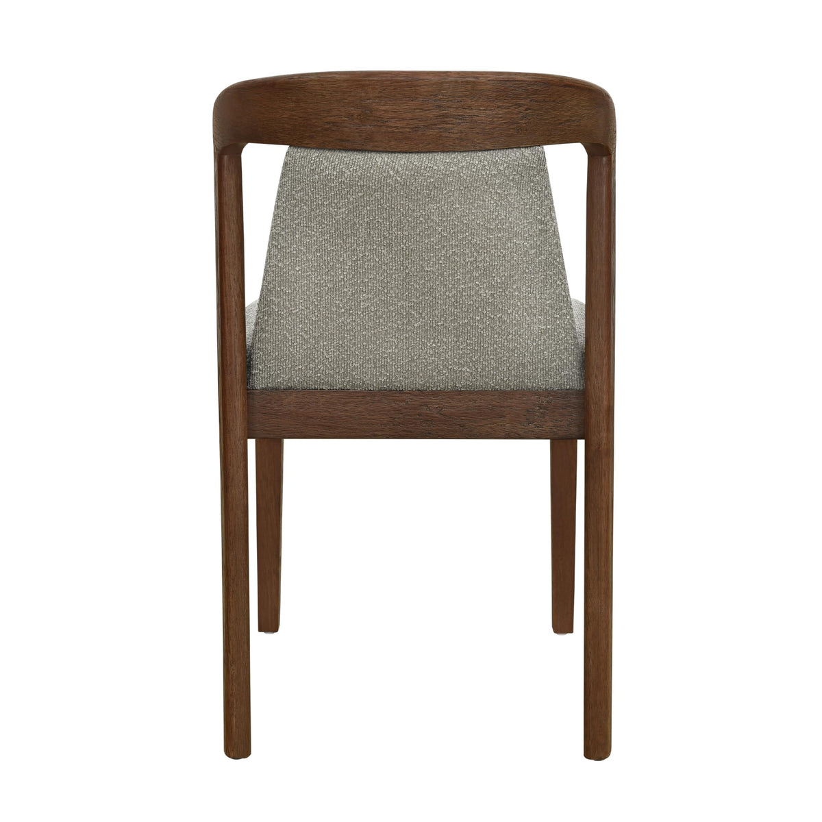 Christopher Knight Home Falei Boucle Upholstered Dining Chair Set of 2, Curved Backrest Kitchen Side Chair, Wooden Armless Dining Room Chair, Extra Seat for Living Room, Walnut+Light Brown