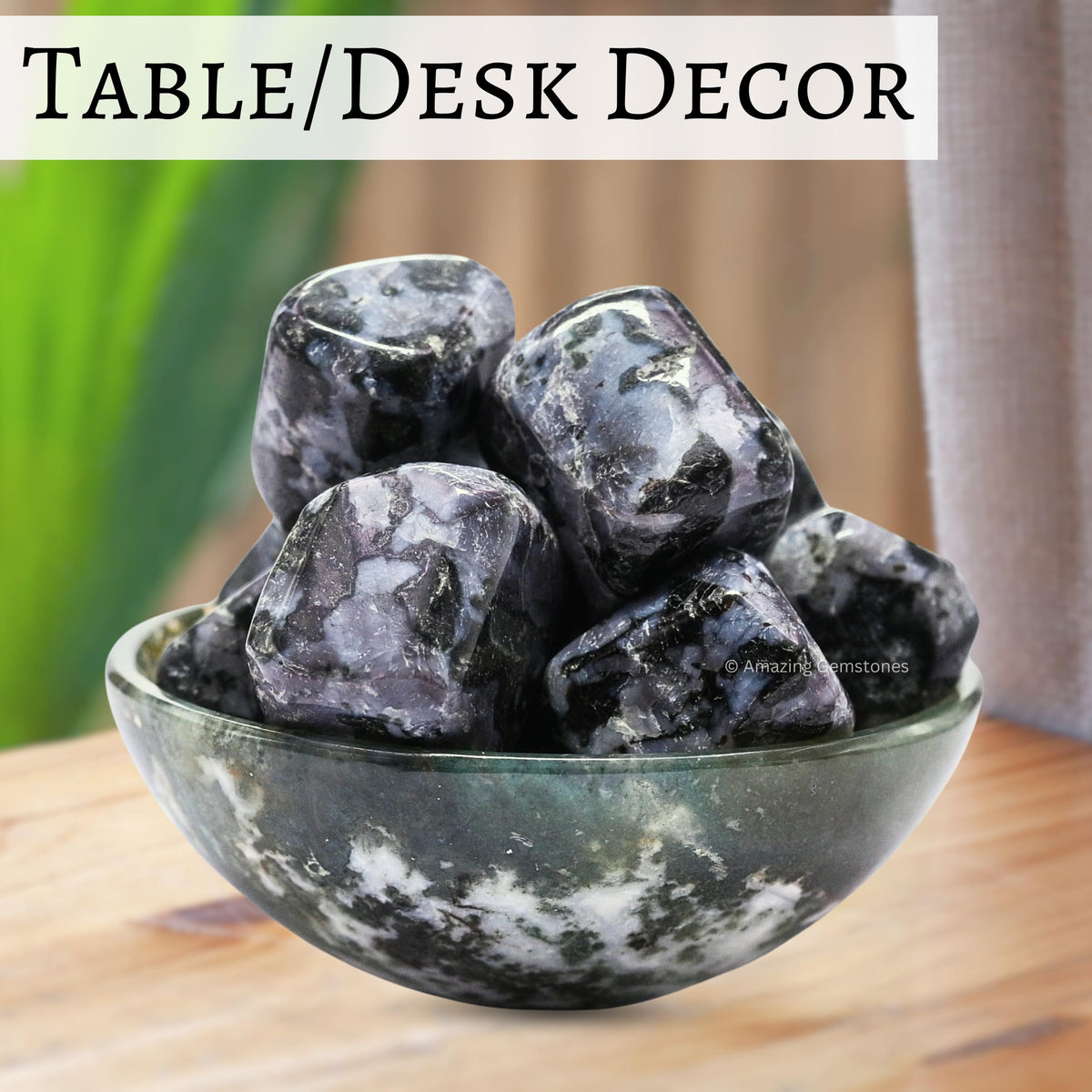 Amazing Gemstone Indigo Jasper Crystals and Healing Stones Tumbled - 1000+ Carats Indigo Jasper Stone, Natural Healing Stones for Energy Balance, Stress Relief - Premium Polished Gems Rocks