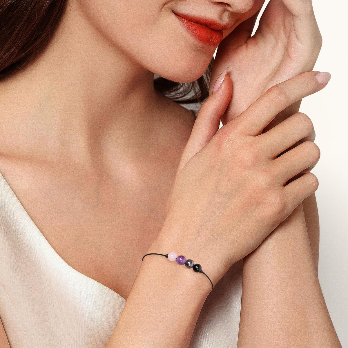 ZOKCC Crystal Healing Bracelets Gifts for Women: Mothers Day Gifts for Mom - Spiritual Natural Stone Empath Protection Bracelets Birthday Graduation Gifts for Friends Sister Mom Daughter