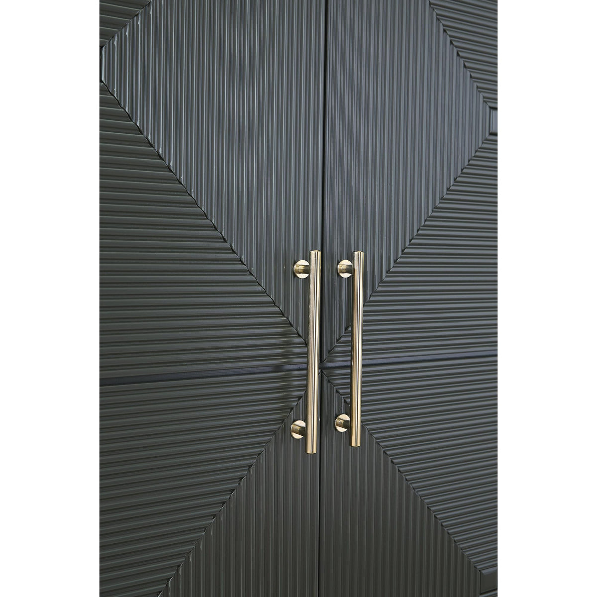 Signature Design by Ashley Geirwood Contemporary Accent Cabinet with Shelf and Geometric Pattern, Green