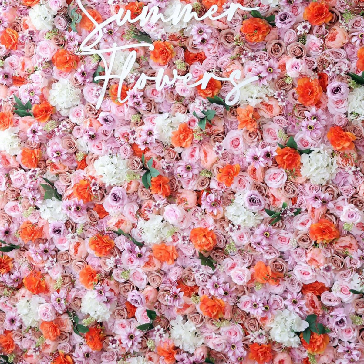 UYCVT Artificial Flower Wall Backdrop Panels,Light Pink Lavender Flowers Handmade Romantic Large Wedding Backdrop 3D Floral Wall Fabric Flower Wall for Party Bridal Wedding Bac-1m*1m/3.28 * 3.28FT