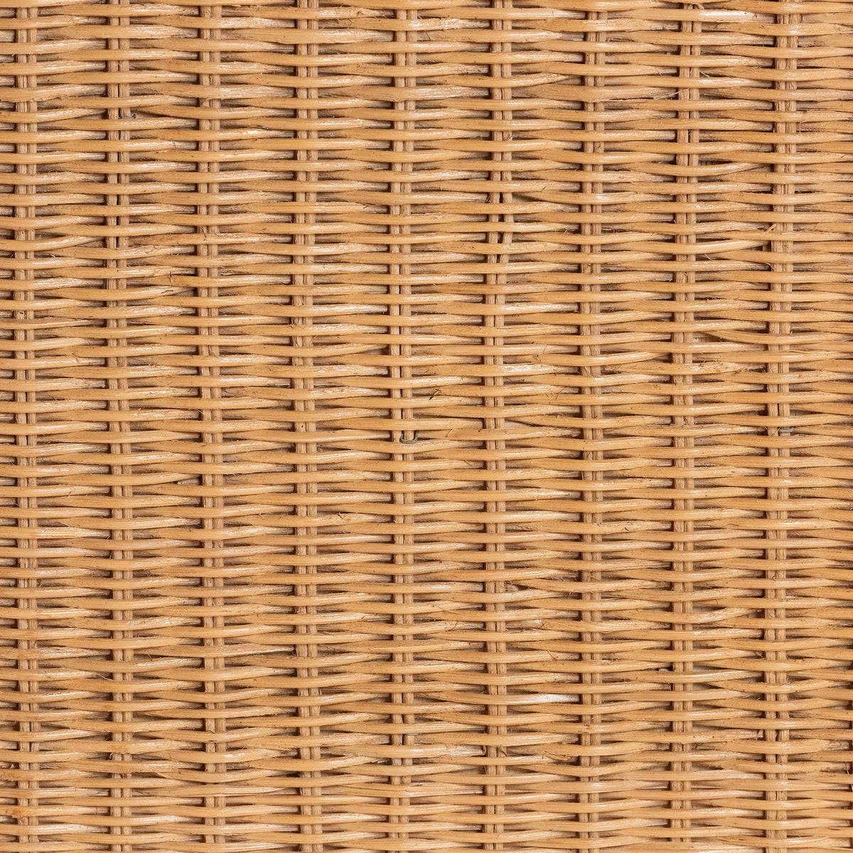 Bali & pari Palm Scallop Natural Rattan Ottoman with Cushion – Handwoven Wicker Accent Bench for Living Room, Bedroom or Entryway, Coastal Boho Style Accent Furniture, 46-inch Wide, Rectangular
