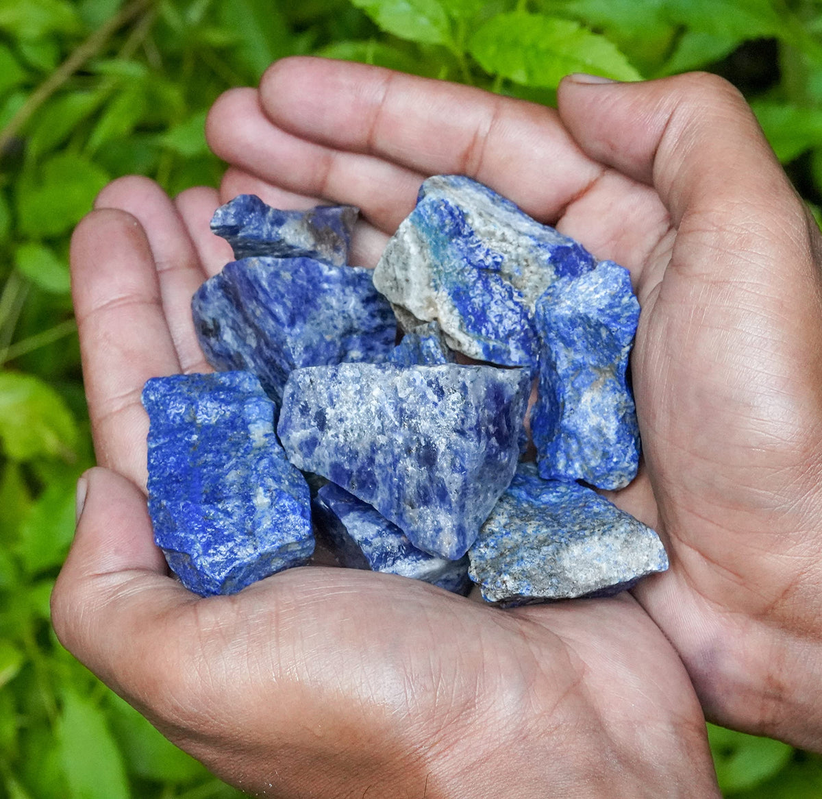 Crocon 1LB Lapis Lazuli Rough Bulk Natural Stone Raw Gemstone Tumbling Cabbing Polishing Mining Chakra Balancing Reiki Healing Good Luck Home Office Decor