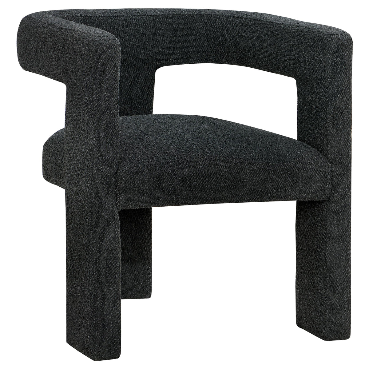 Coaster Home Furnishings Petra Boucle Upholstered Accent Side Chair Black 902882