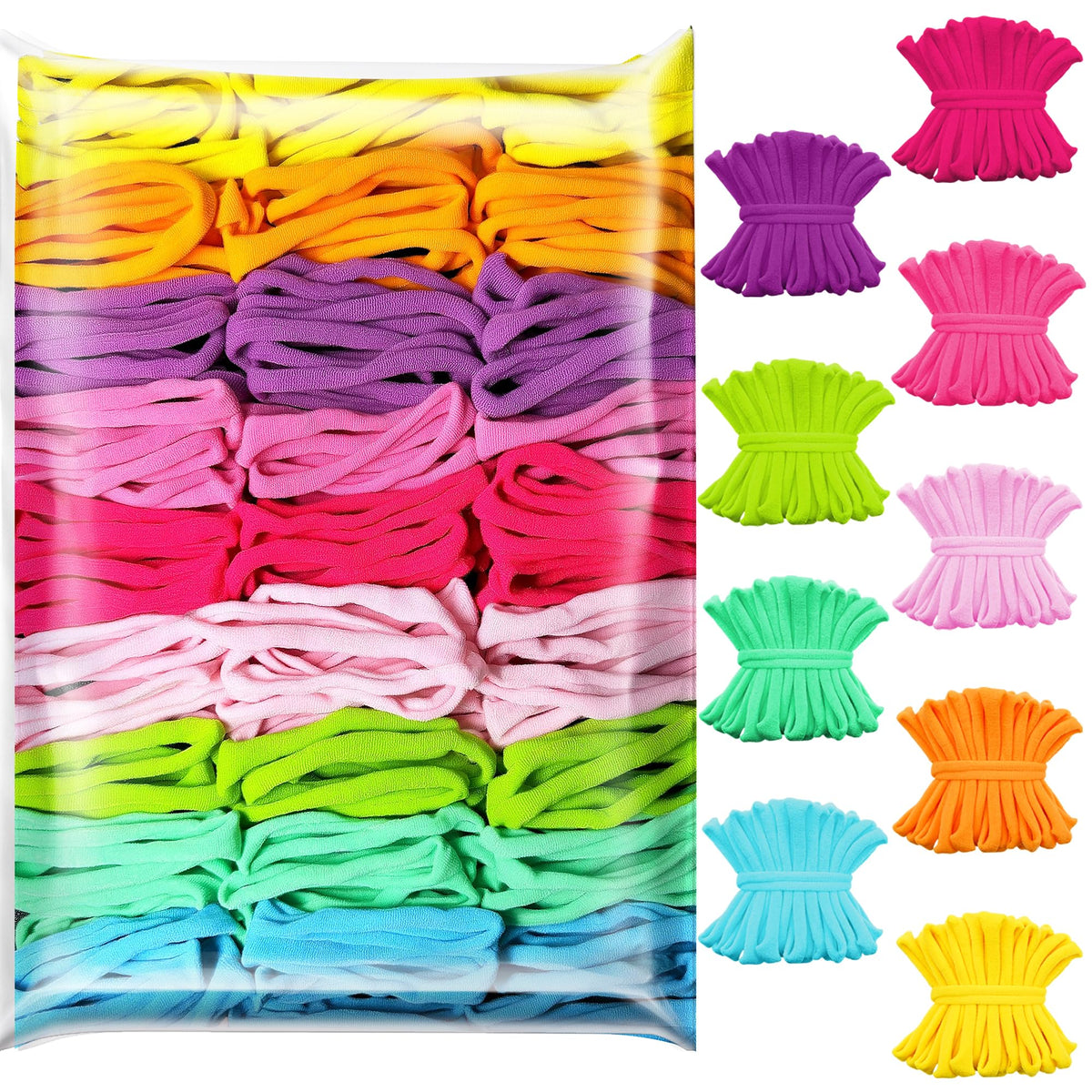 SOOHAOLISS 900pcs Weaving Loom Refill Loops for 7'' Weaving Loom, Potholder Loops in 9 Pastel Colors, Elastic Pot Holder Loom Refills, Nylon Loom Bands for Kids, Adults, Ideal Gifts for Girls