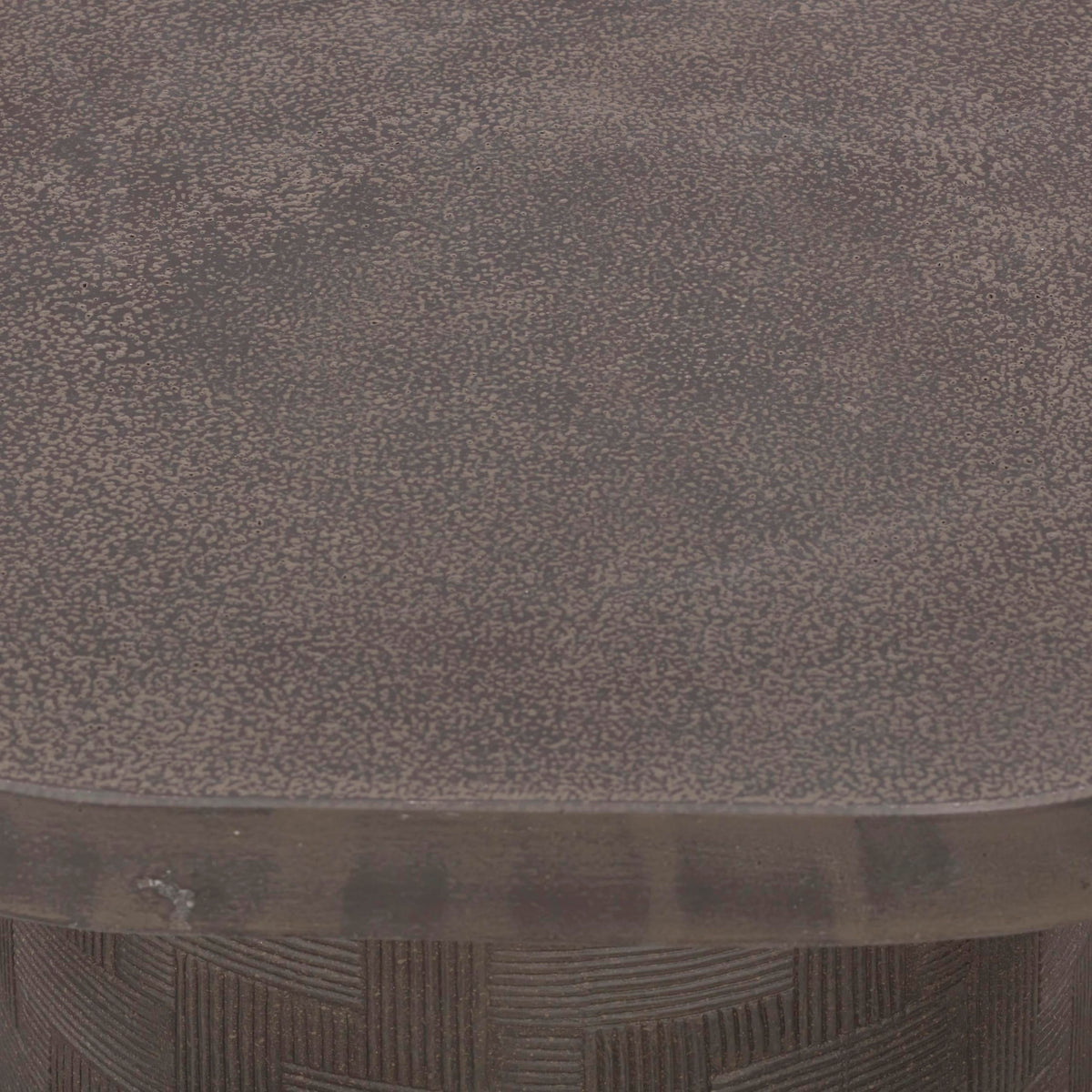 Tov Furniture Suraya Dark Umber Concrete Side Table