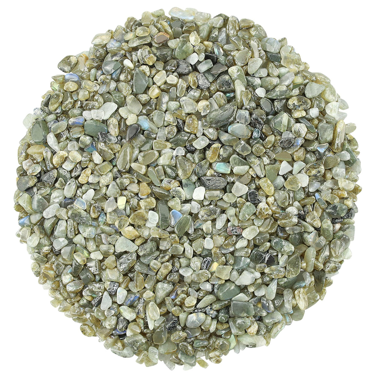 ZHIYUXI Labradorite Crystal Chips Bulk Fish Tank Decorations Aquarium Rocks Gravel Vase Filler Stones Crystals for Candle Making Witch Kit Gravel for Plants Quartz Sand Gemstone 0.44 lbs